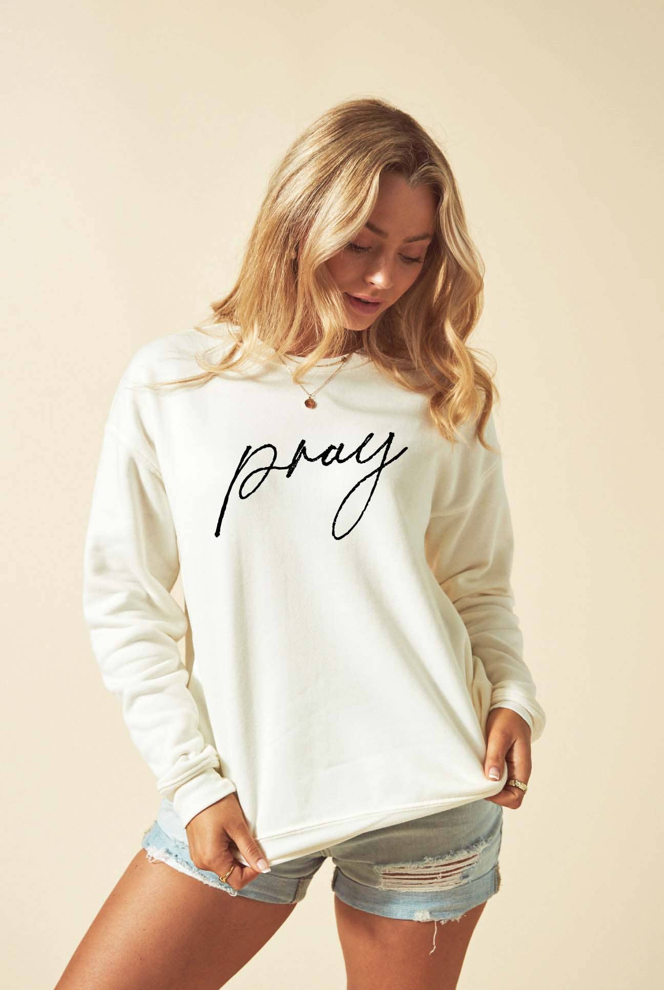 Pray Graphic Sweatshirt T-Shirts, Hoodie | PodTeesHub.com