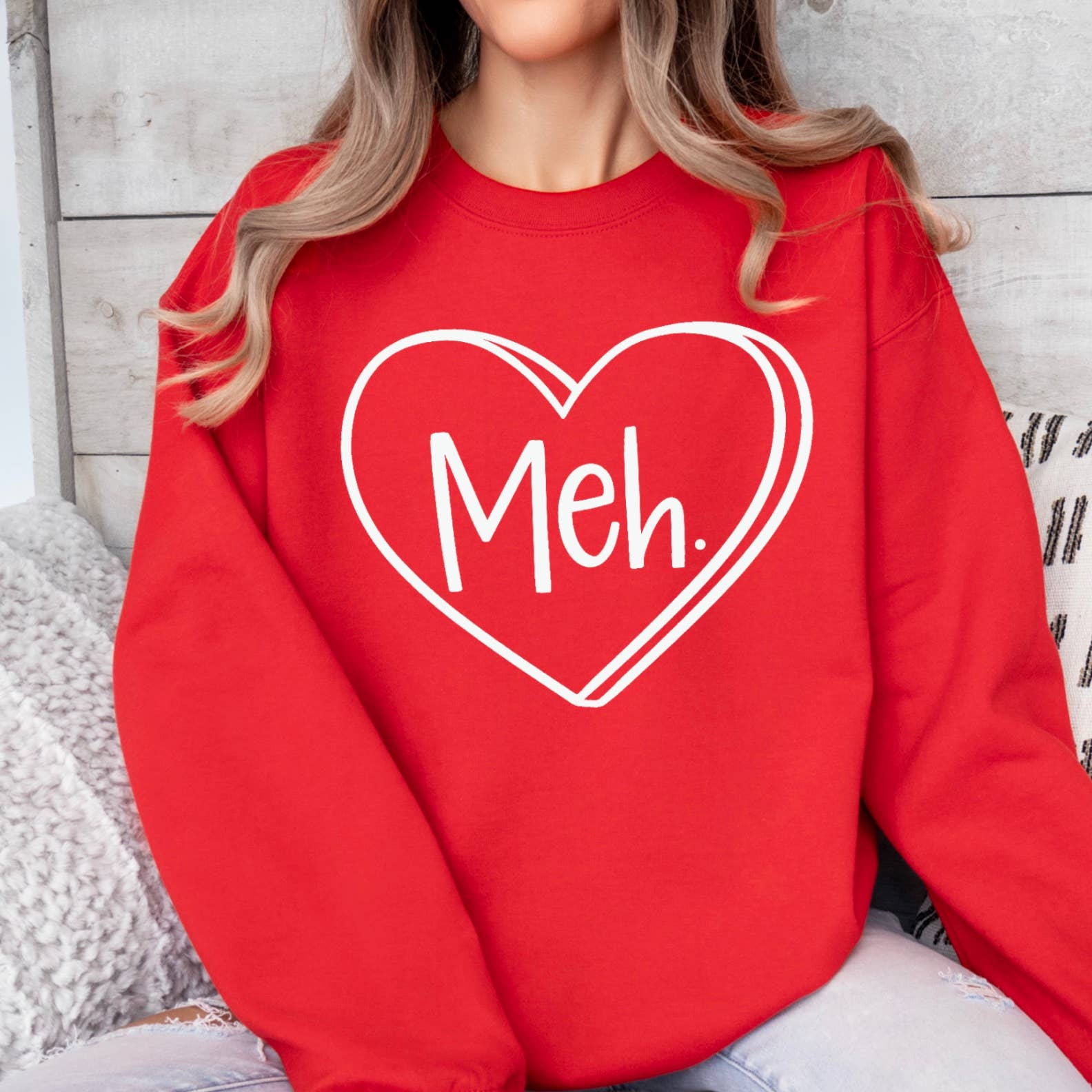 Valentine's Day Sweatshirt  | Women's Sweatshirt | Meh T-Shirts, Hoodie | PodTeesHub.com