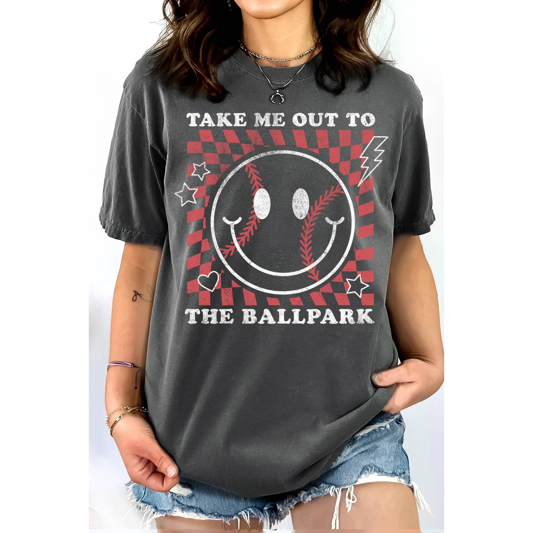 Take Me To the Ballpark - Women's Graphic T-Shirt Hoodie, Sweatshirt | PodTeesHub.com
