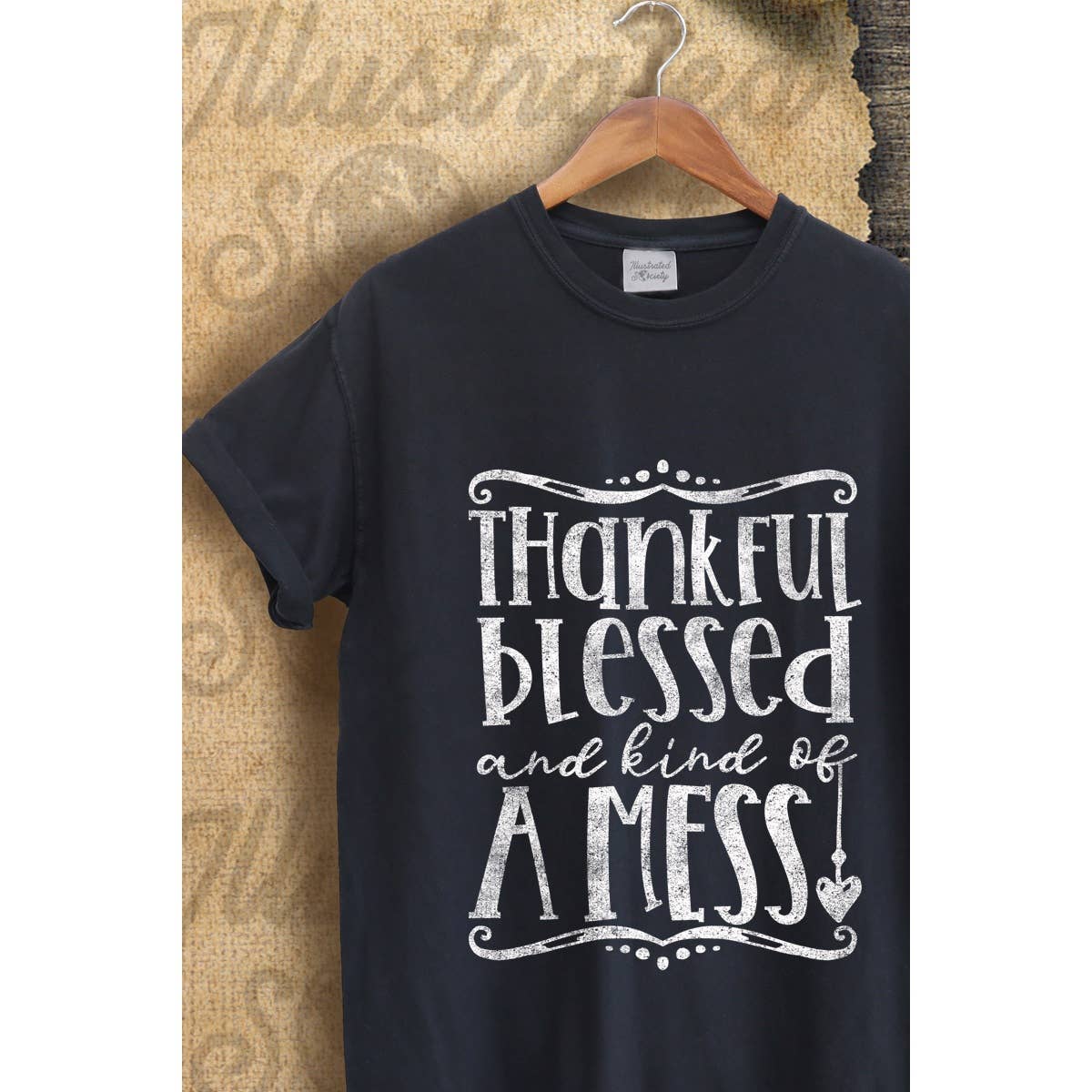 Thankful Blessed  Vintage Graphic Tee Hoodie, Sweatshirt | PodTeesHub.com