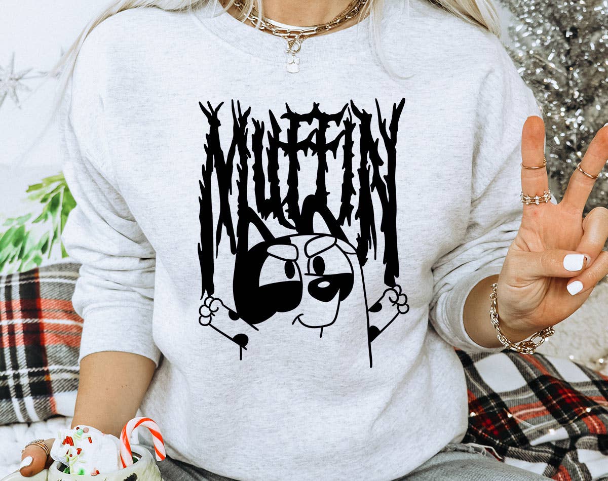 Muffin Metal - Funny Bluey Inspired Sweatshirt T-Shirts, Hoodie | PodTeesHub.com