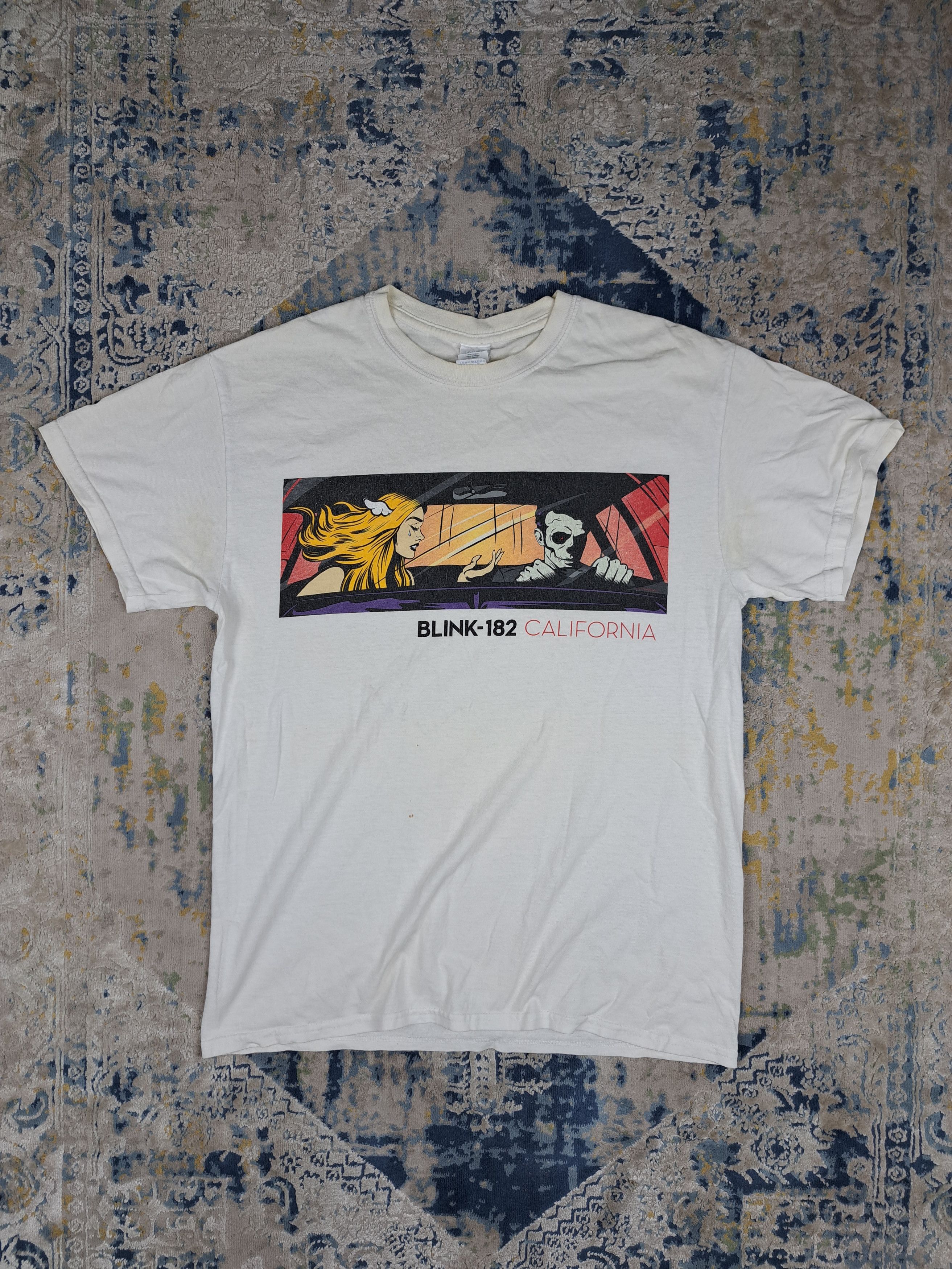 Band Tees Vintage Blink 182 California Band Tee Punk Rock Hoodie, Sweatshirt | PodTeesHub.com