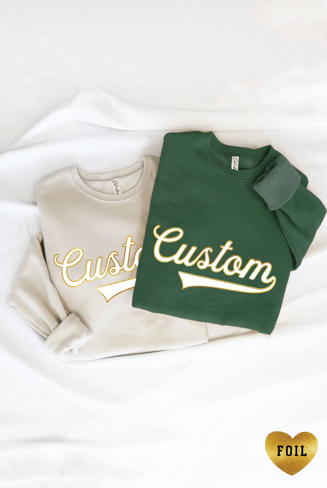 Custom Varsity Foil Graphic Sweatshirt T-Shirts, Hoodie | PodTeesHub.com