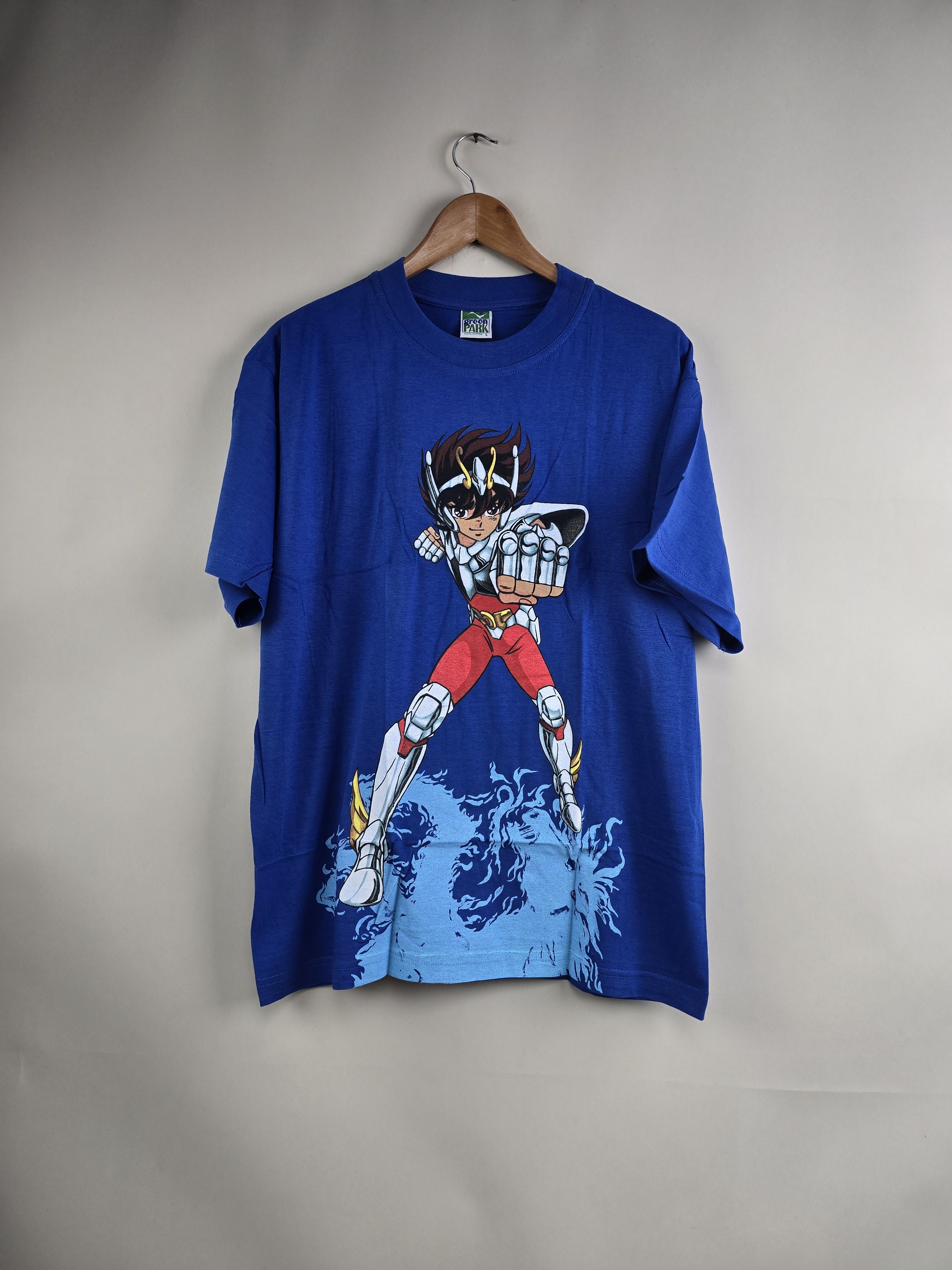 Vintage 2000 Saint Seiya Green Park Anime Tee L 22 28 Hoodie, Sweatshirt | PodTeesHub.com