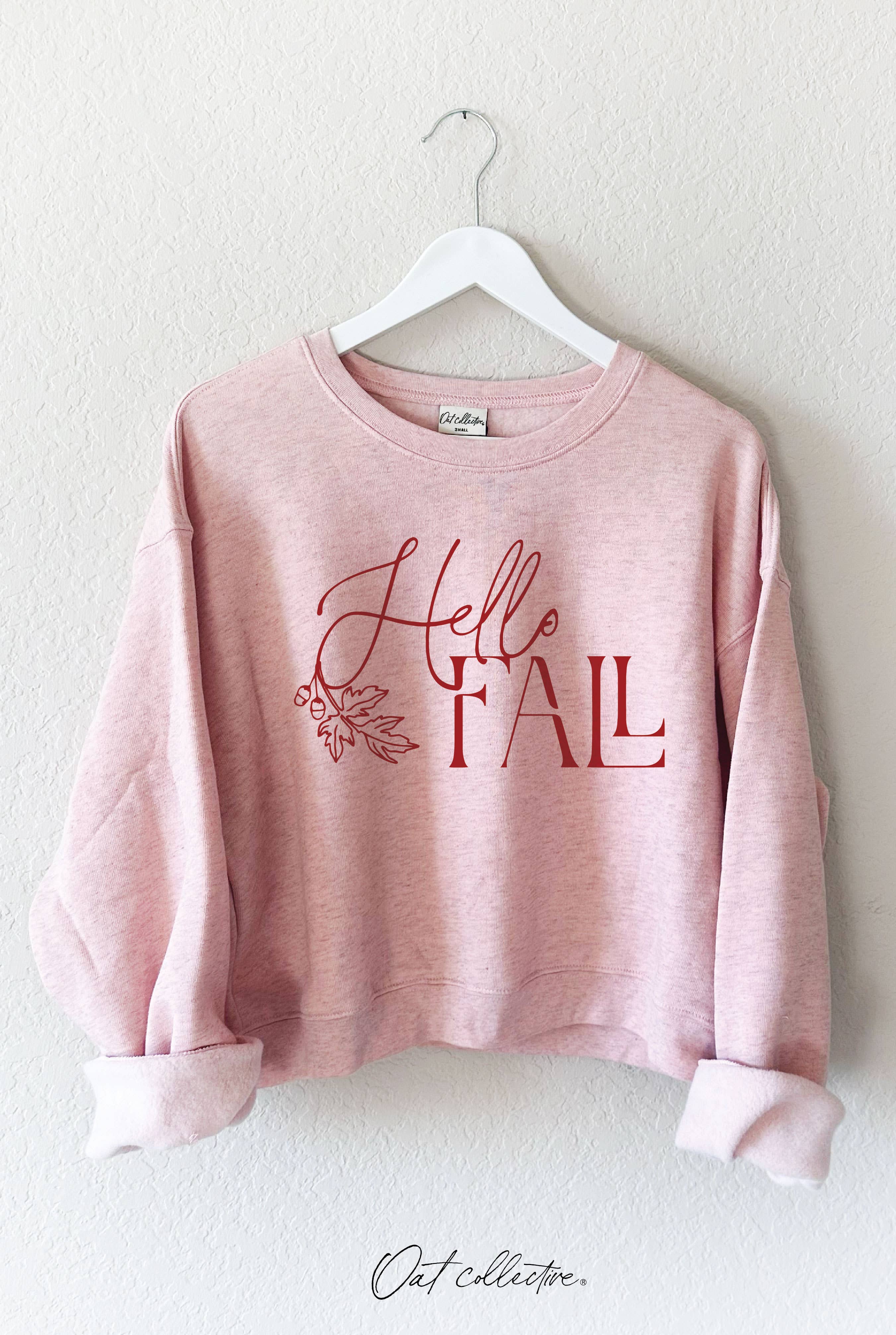 Hello Fall Mid Graphic Sweatshirt T-Shirts, Hoodie | PodTeesHub.com