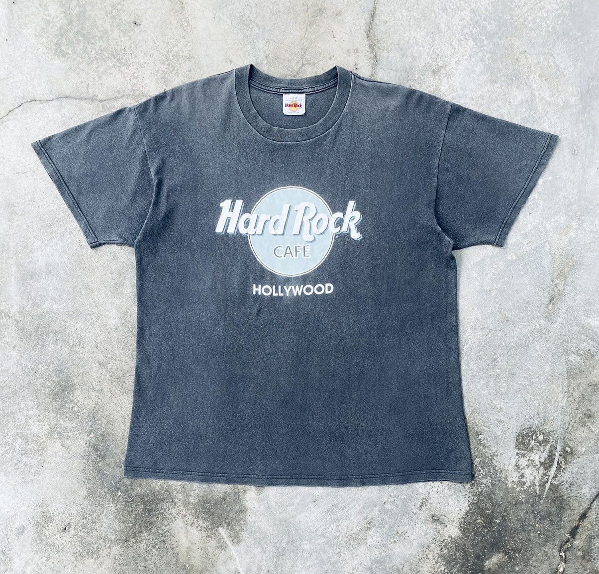 Hard Rock Cafe Vintage 90s Hard Rock Hollywood Faded Tees Hoodie, Sweatshirt | PodTeesHub.com