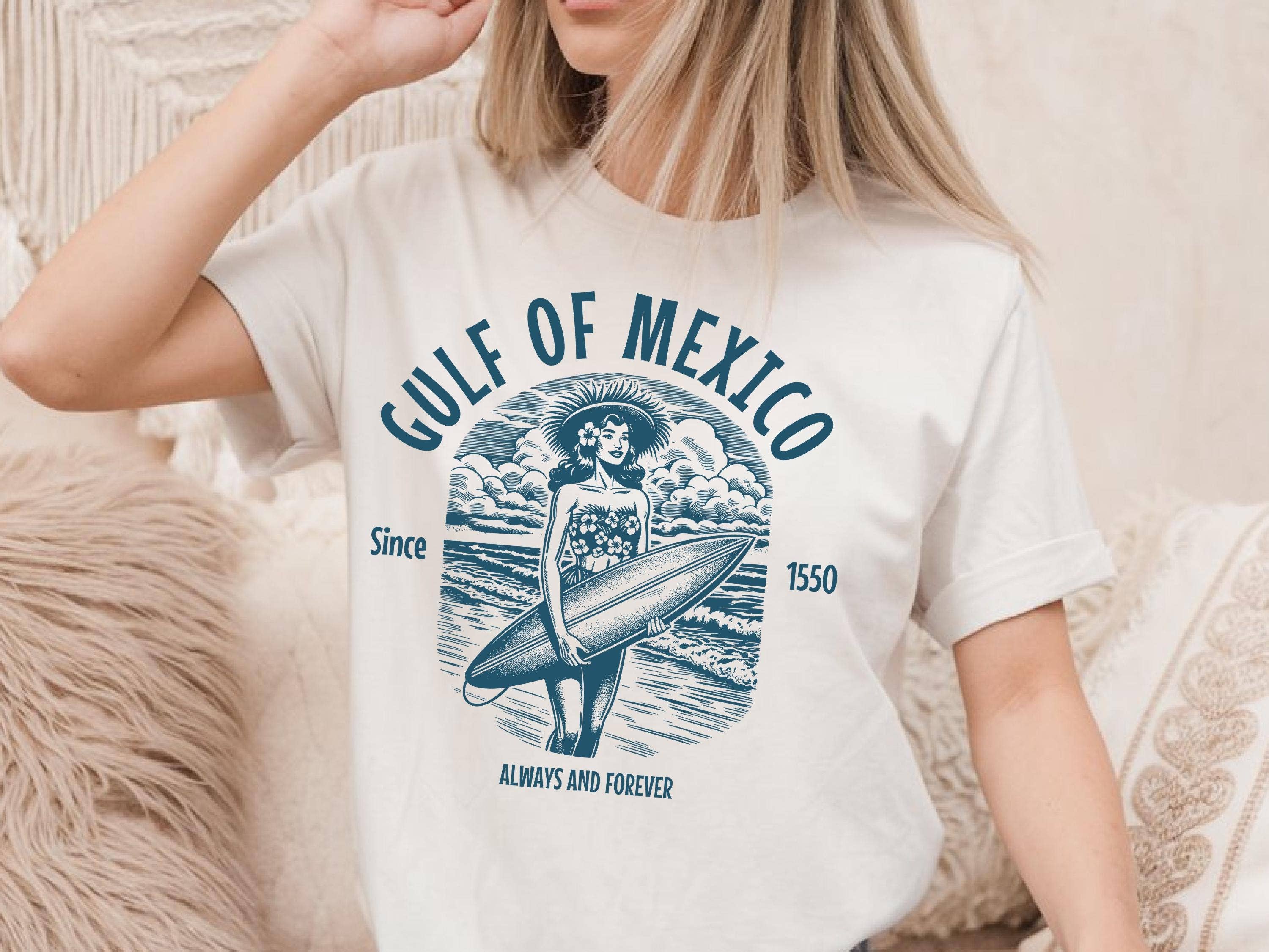 Vintage Gulf of Mexico Tshirt Gulf Coast Tee Mexico Lover Hoodie, Sweatshirt | PodTeesHub.com