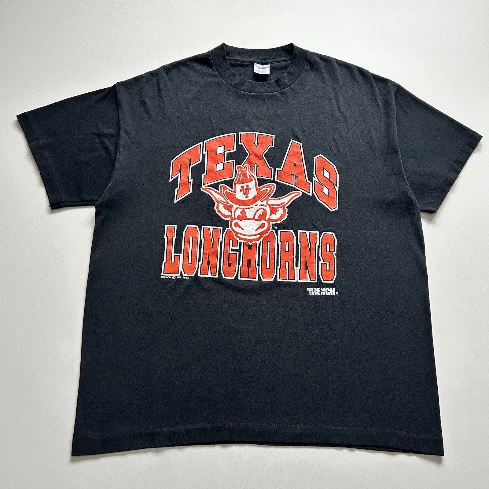 Vintage 90s Texas Longhorns Shirt Xl University Faded Black Hoodie, Sweatshirt | PodTeesHub.com