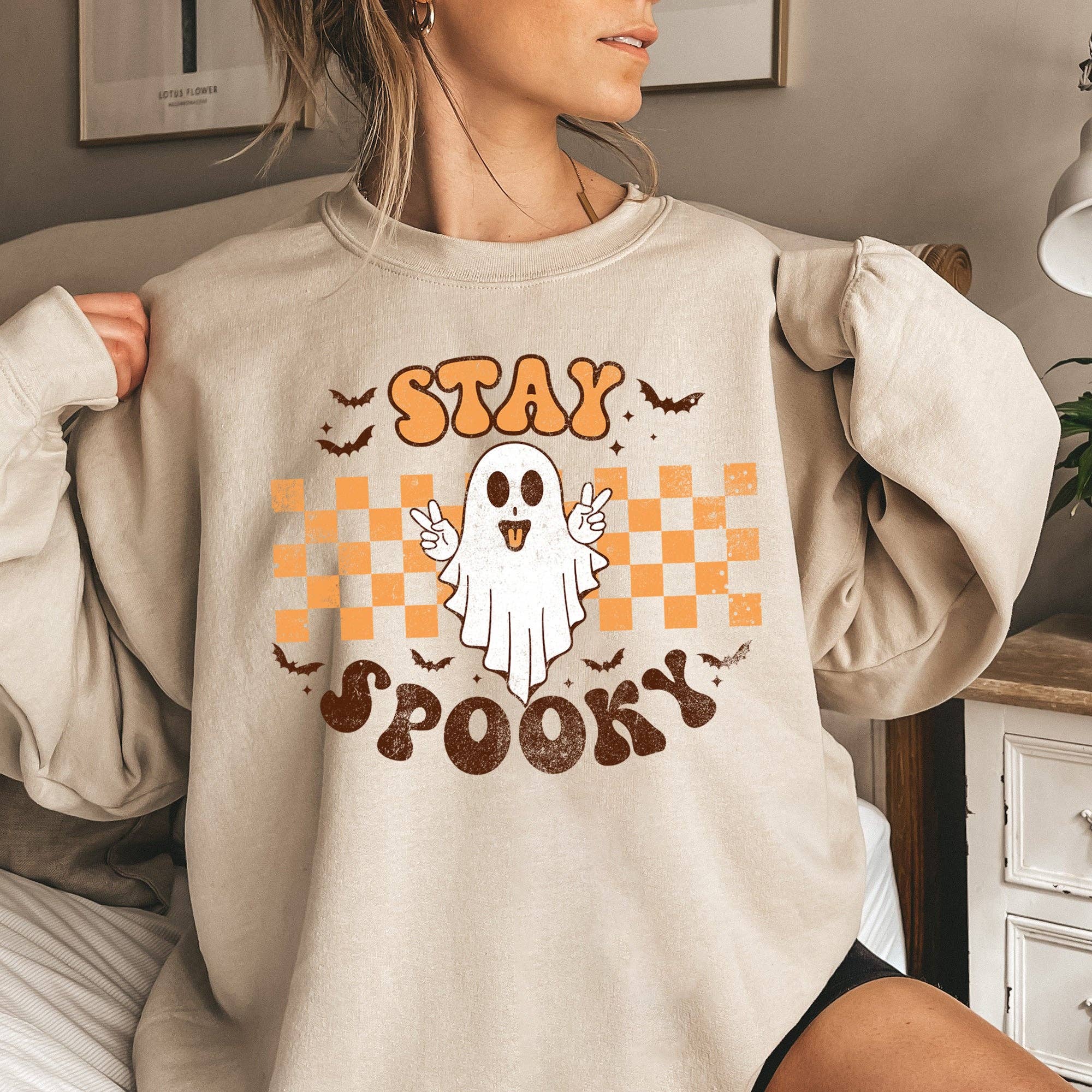 Stay Spooky Vintage Halloween Sweatshirt T-Shirts, Hoodie | PodTeesHub.com
