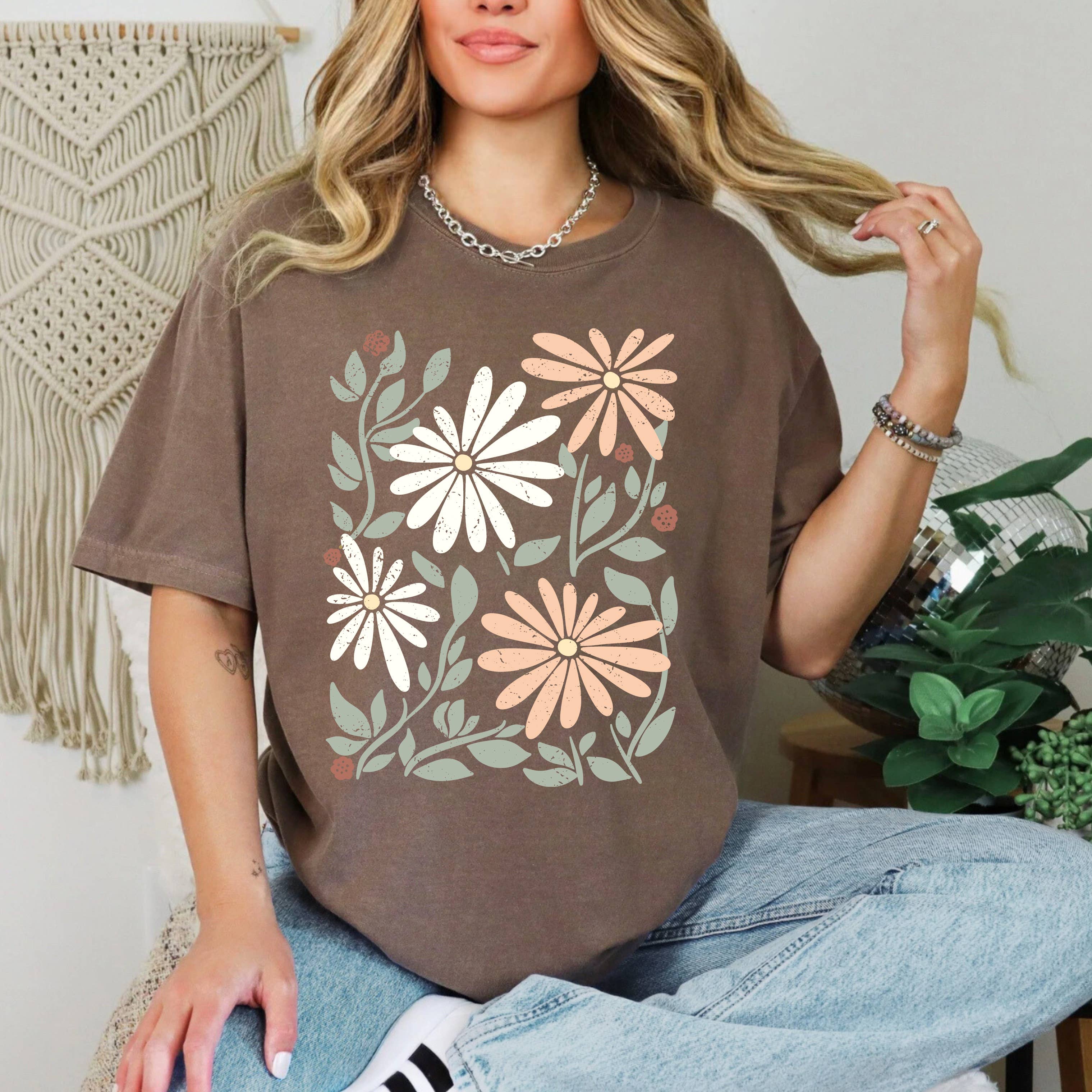 Flower Patch Tee | Floral | Garden Hoodie, Sweatshirt | PodTeesHub.com