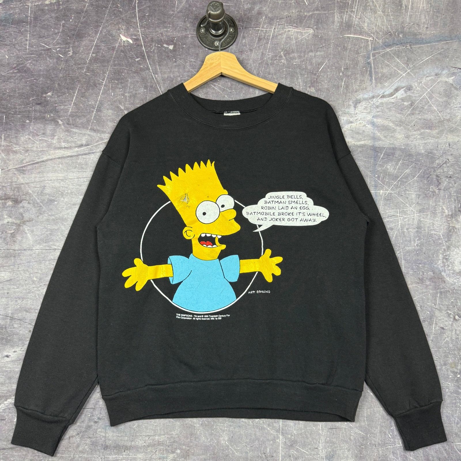 Vintage 90s Black Bart Simpson M 0034 T-Shirts, Hoodie, Sweatshirt