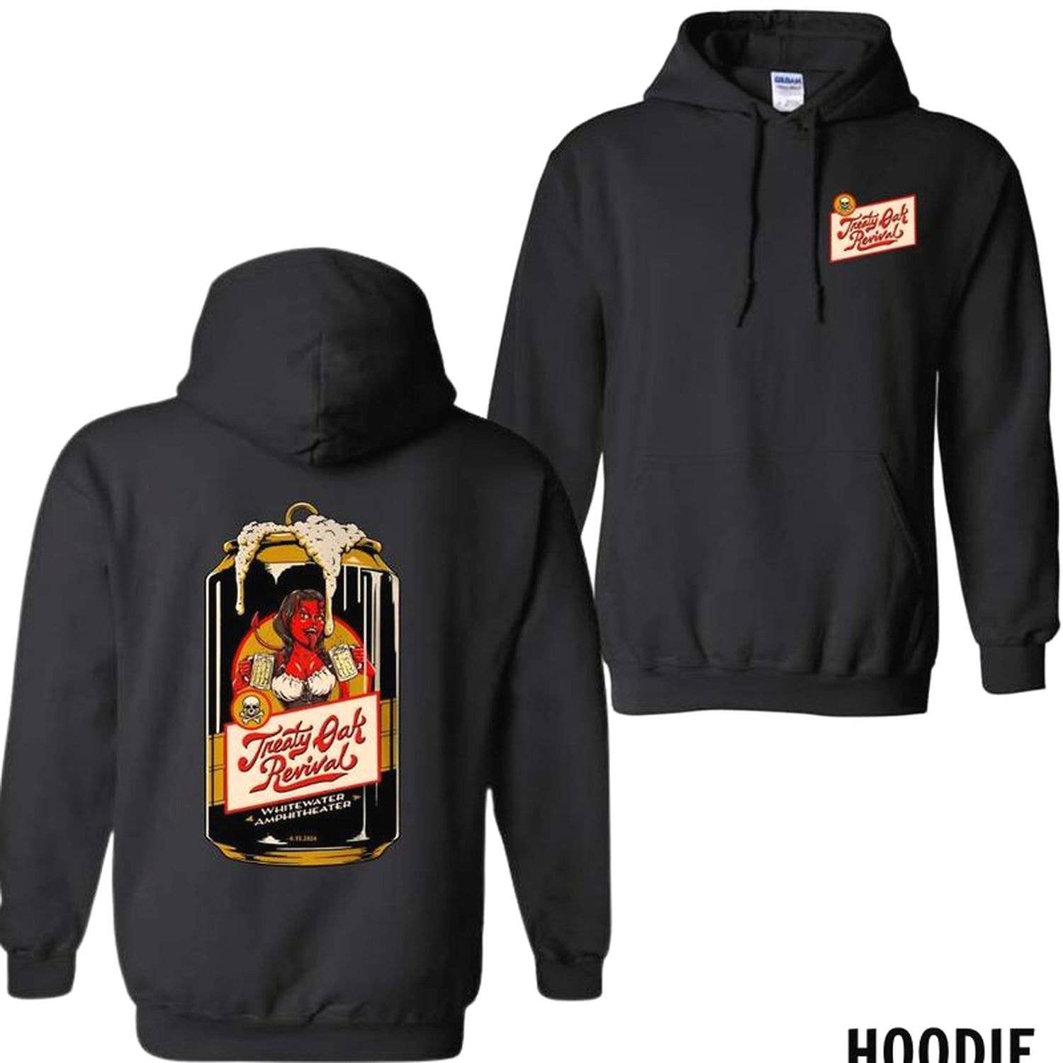 Treaty Oak Revival Menswear Hoodie and T-Shirt Retro Graphic Sweatshirt | PodTeesHub.com