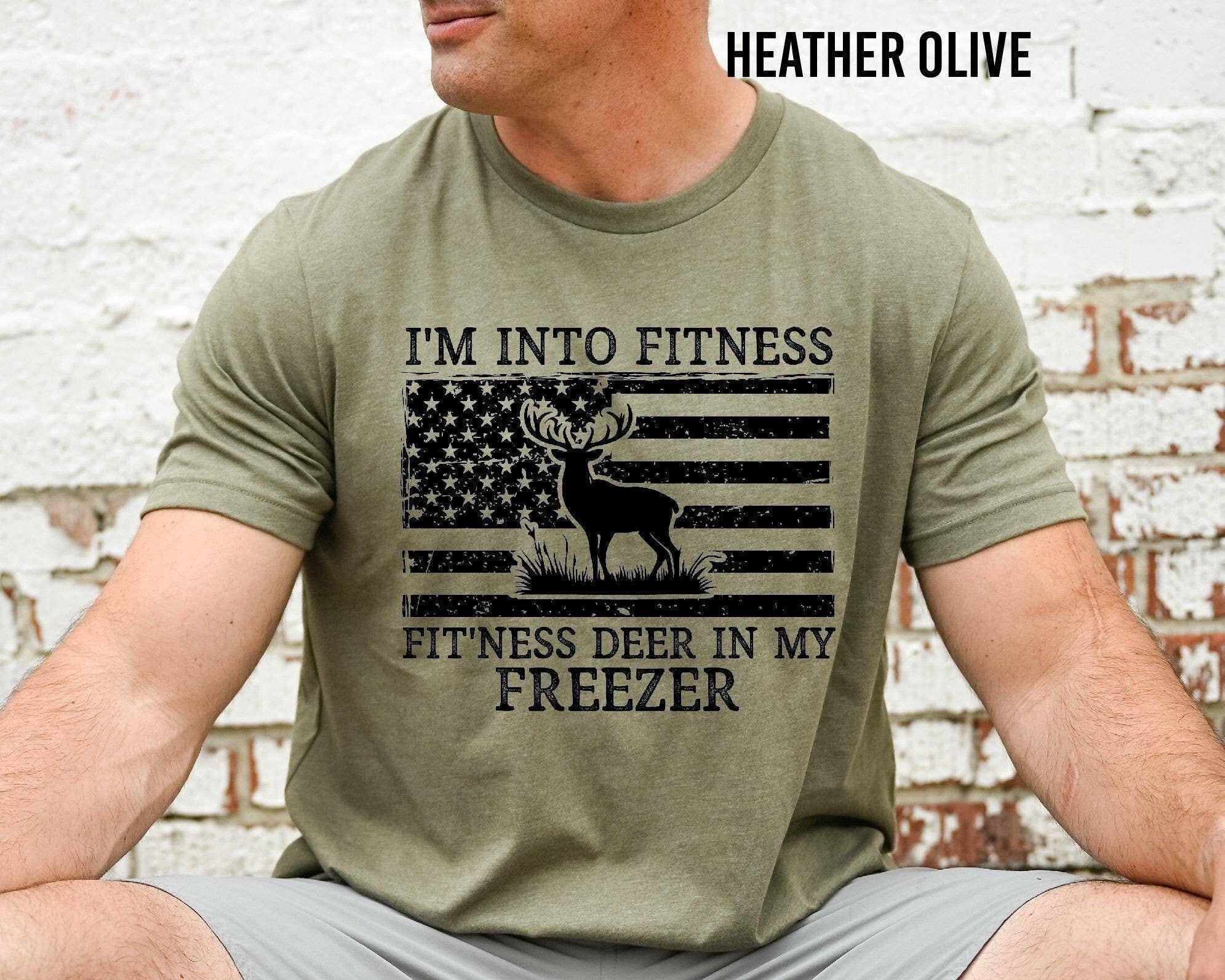 Fitness Deer Hunting Dad Shirt Gift Hunter T-Shirt Hoodie, Sweatshirt | PodTeesHub.com