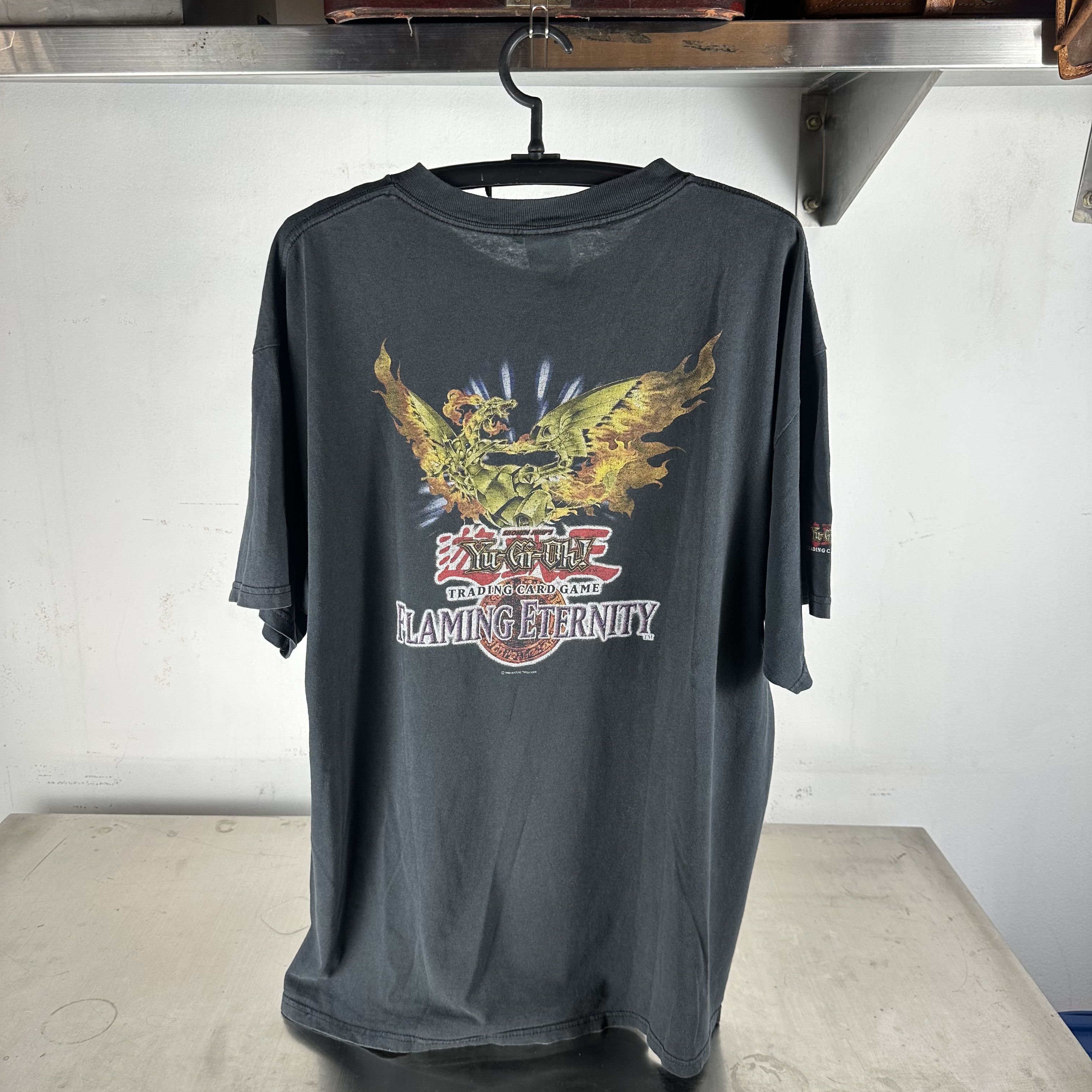 Vintage 1996 Yu Gi Oh Trading Card Flaming Eternity Promo T Shirt Hoodie, Sweatshirt | PodTeesHub.com