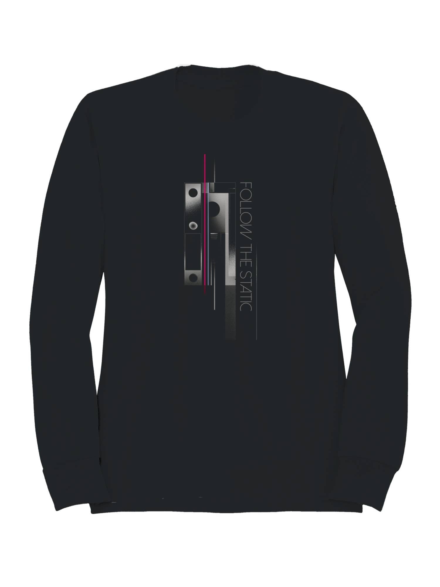 Follow the Static - Abstract Design Men's Sweatshirt T-Shirts, Hoodie | PodTeesHub.com