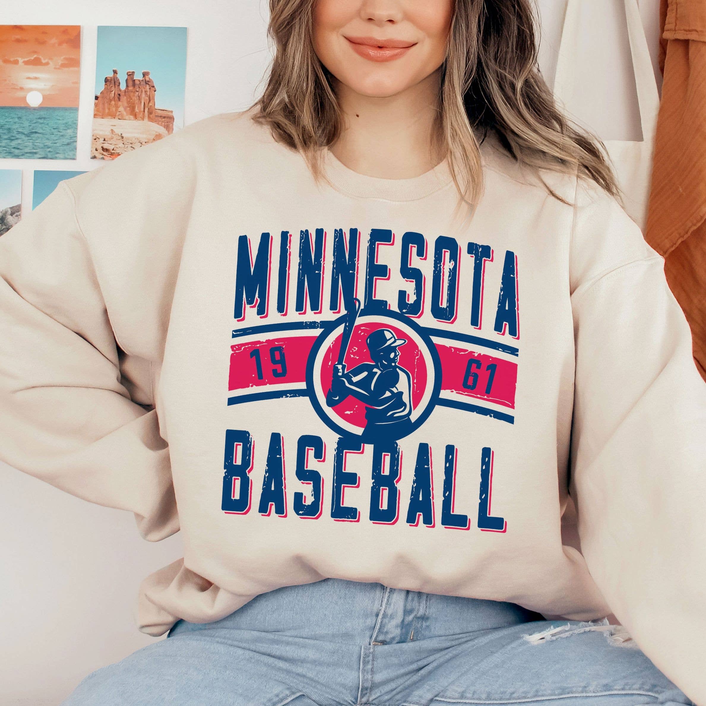 Vintage Minnesota Twins Crewneck Sweatshirt, Game Day T-Shirts, Hoodie | PodTeesHub.com