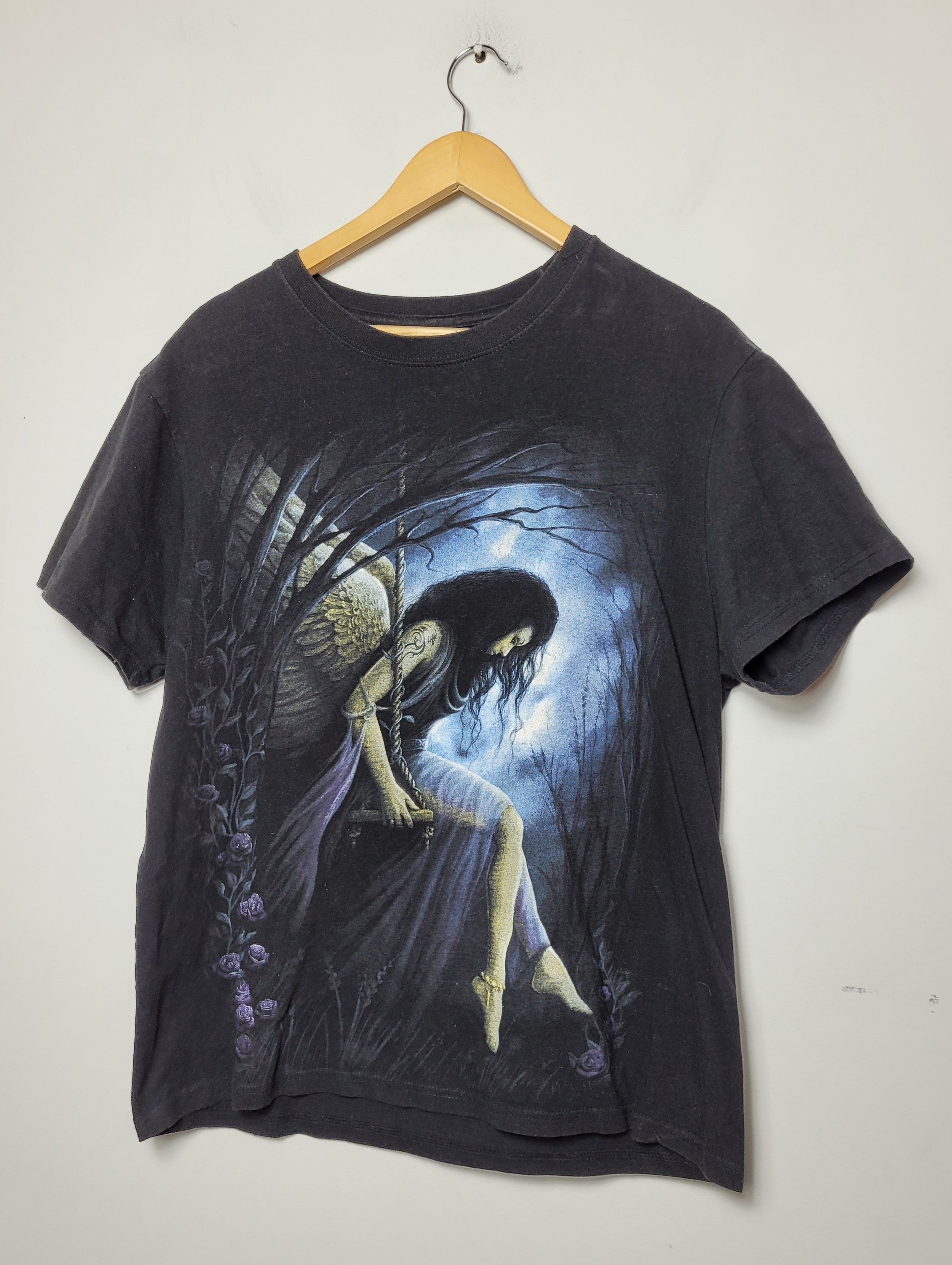 Vintage Dark Angel Rock Metal Goth Alternative Tee T Shirt Hoodie, Sweatshirt | PodTeesHub.com
