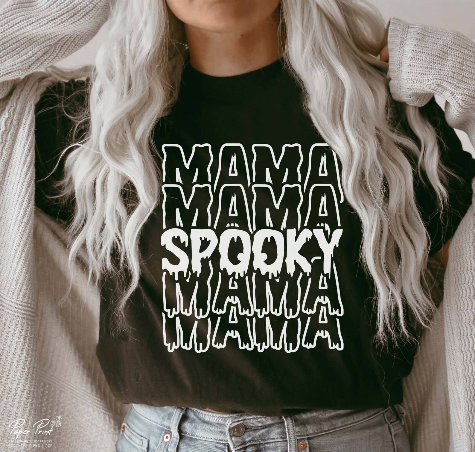 Spooky Mama T-Shirt Hoodie, Sweatshirt | PodTeesHub.com