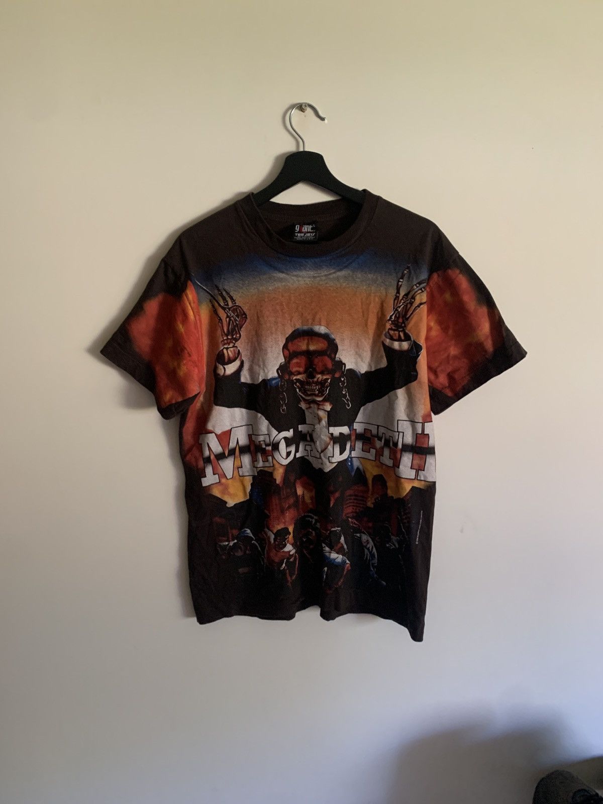 Vintage Megadeth Aop Tshirt Hoodie, Sweatshirt | PodTeesHub.com