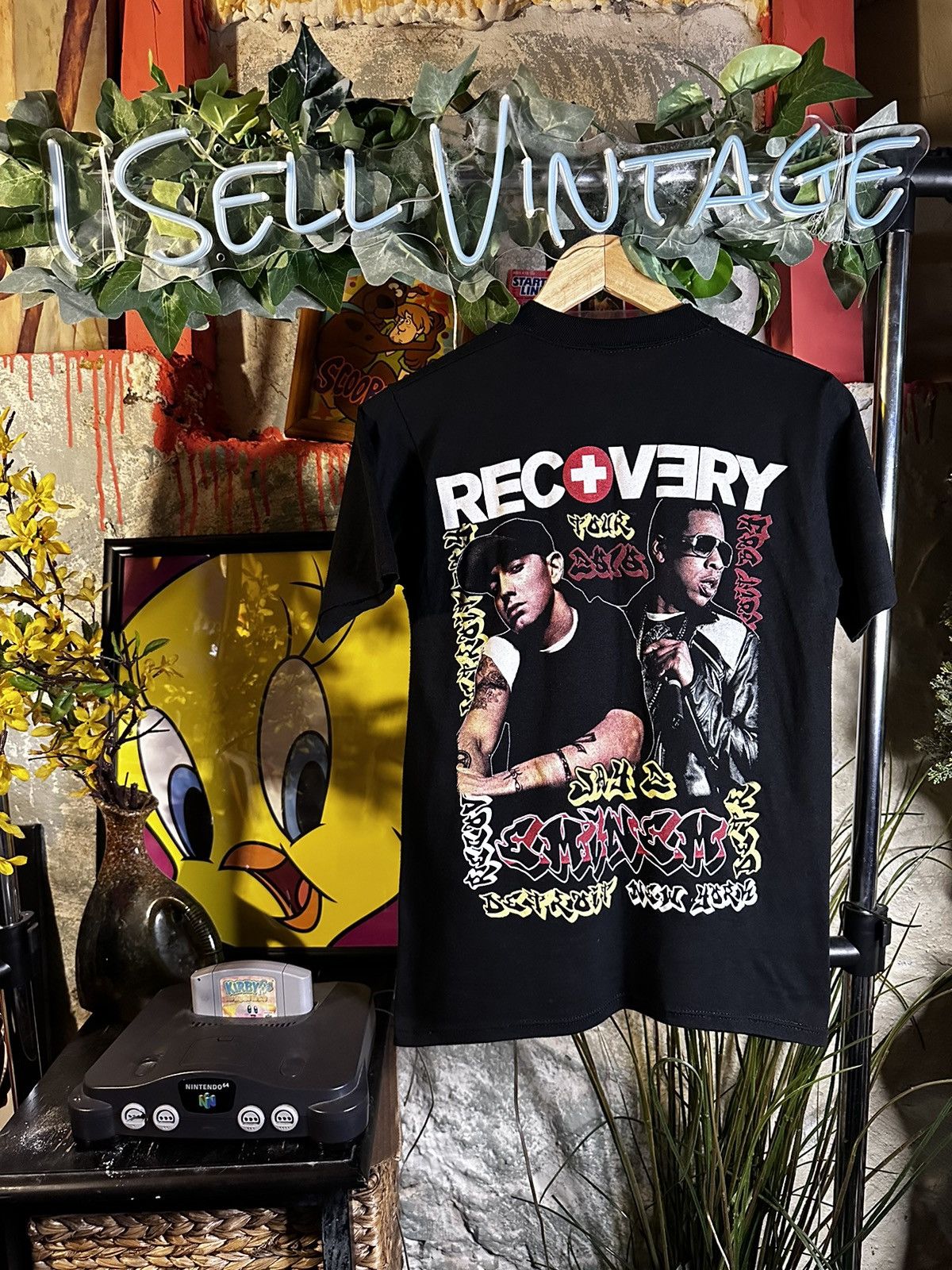 Vintage Deadstock Eminem Jay Z Home To Home Tour Rap Tshirt Hoodie, Sweatshirt | PodTeesHub.com