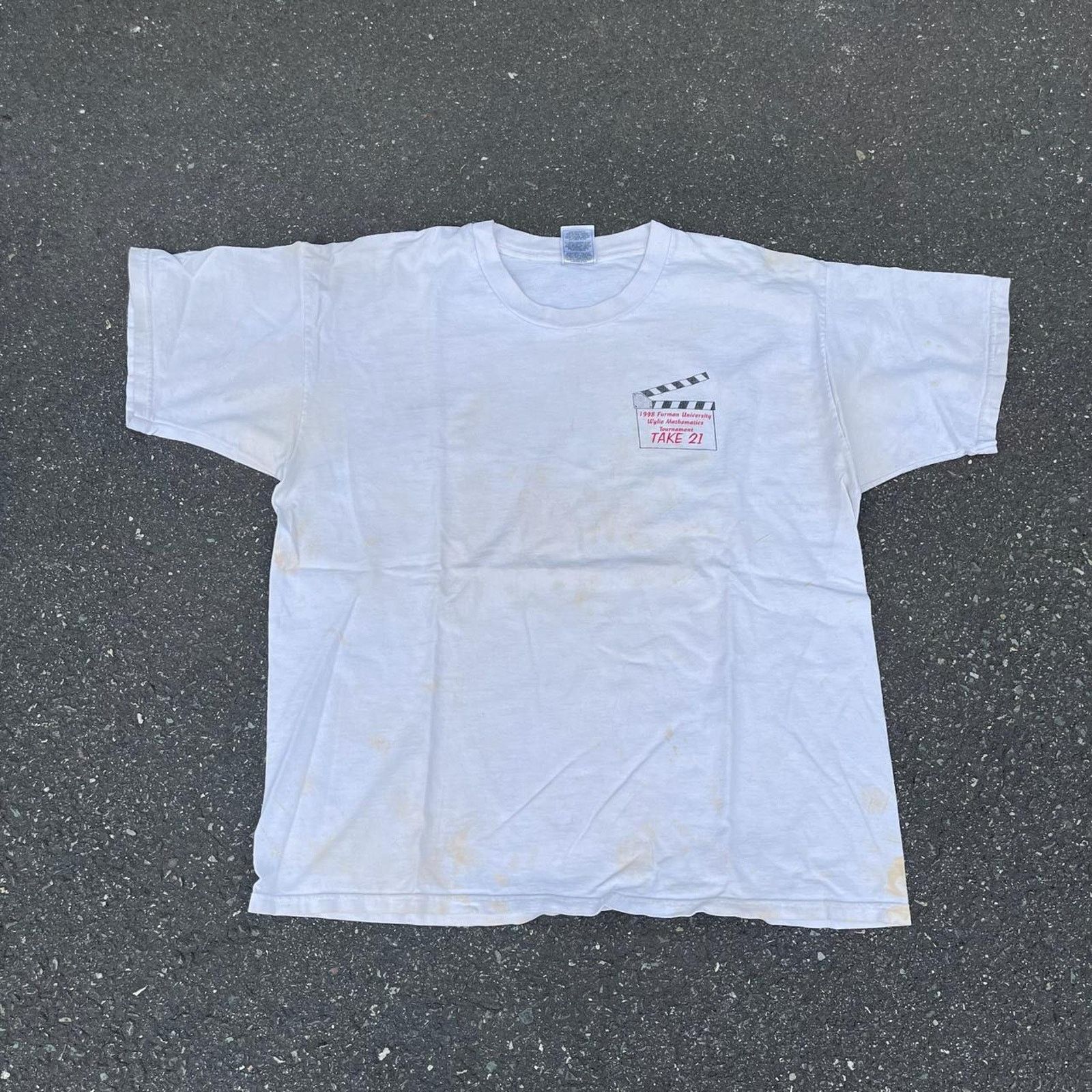 Vintage 90s White Ironic Fruit Of The Loom Math Graphic Tee Hoodie, Sweatshirt | PodTeesHub.com