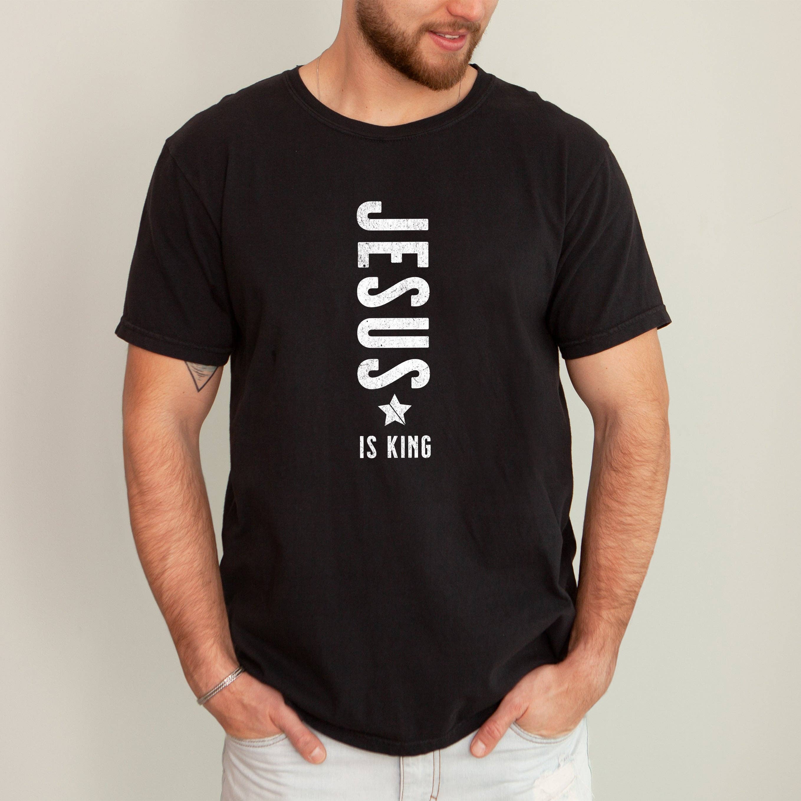 Jesus Is King, Religious, Faith, Gospel, Christian Tshirt Hoodie, Sweatshirt | PodTeesHub.com