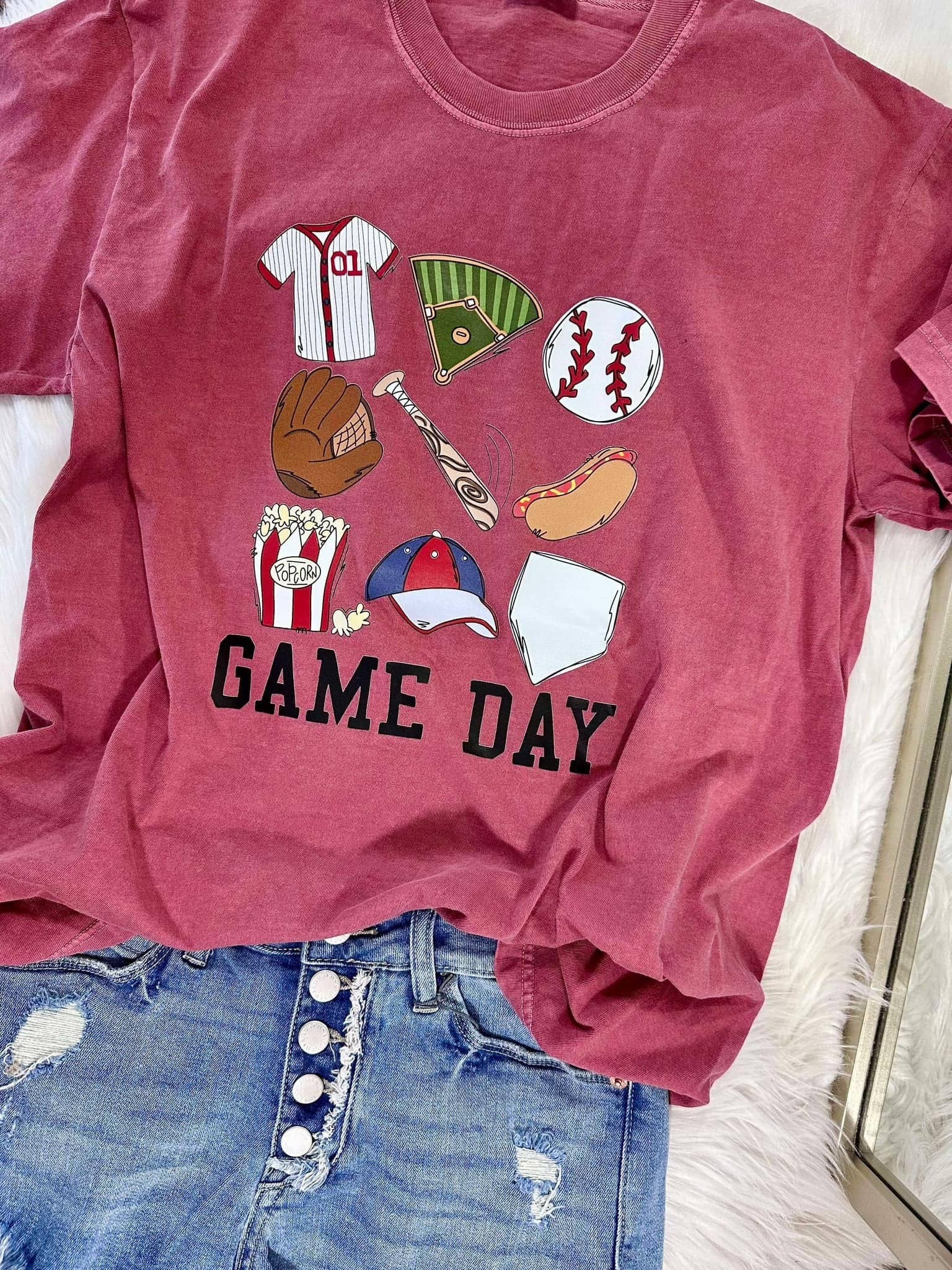 Game Day Baseball Doodle's Dtf Tee Hoodie, Sweatshirt | PodTeesHub.com