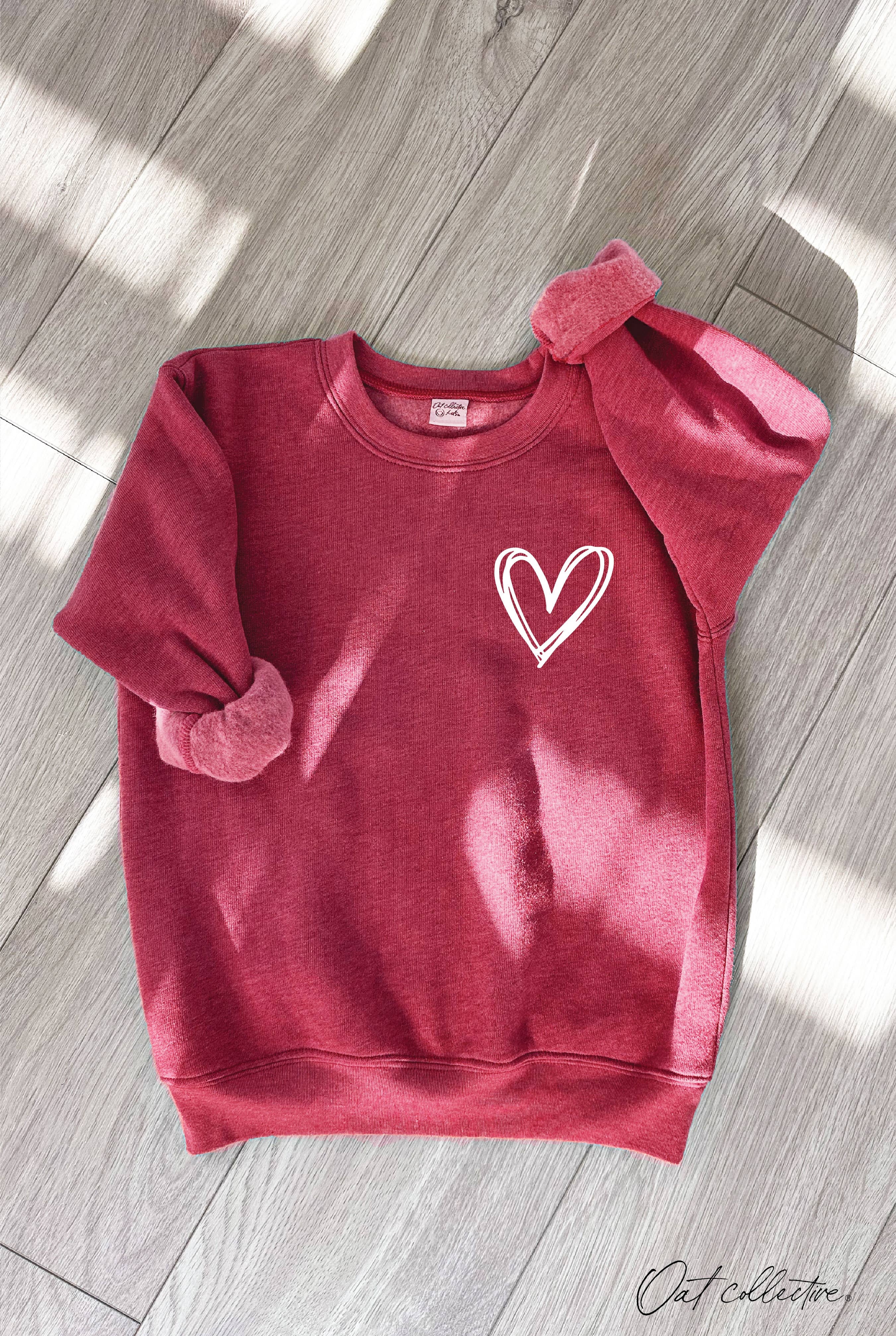 Heart Scribble  Unisex Youth Graphic Sweatshirt T-Shirts, Hoodie | PodTeesHub.com