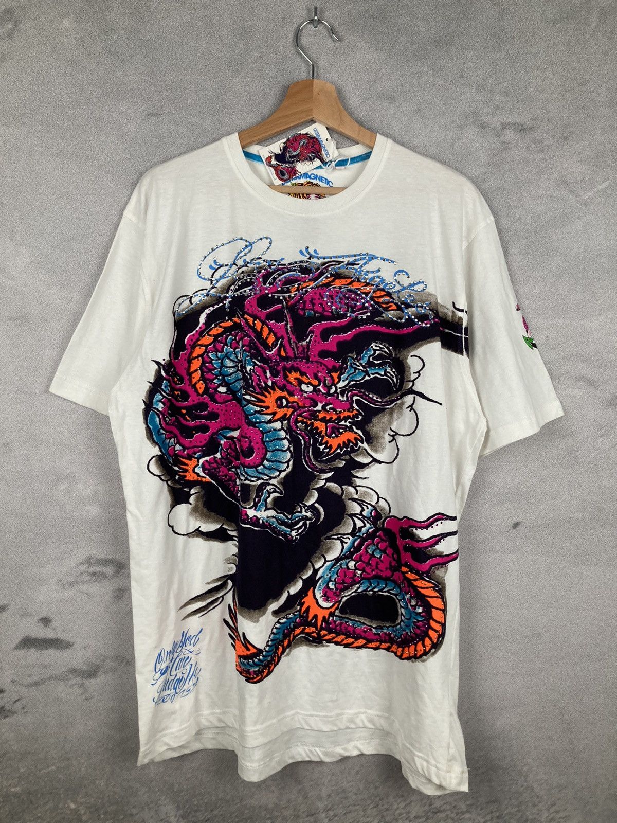 Vintage Ultramagnetic Y2k Graphic Tee Big Print Ed Hardy Hoodie, Sweatshirt | PodTeesHub.com
