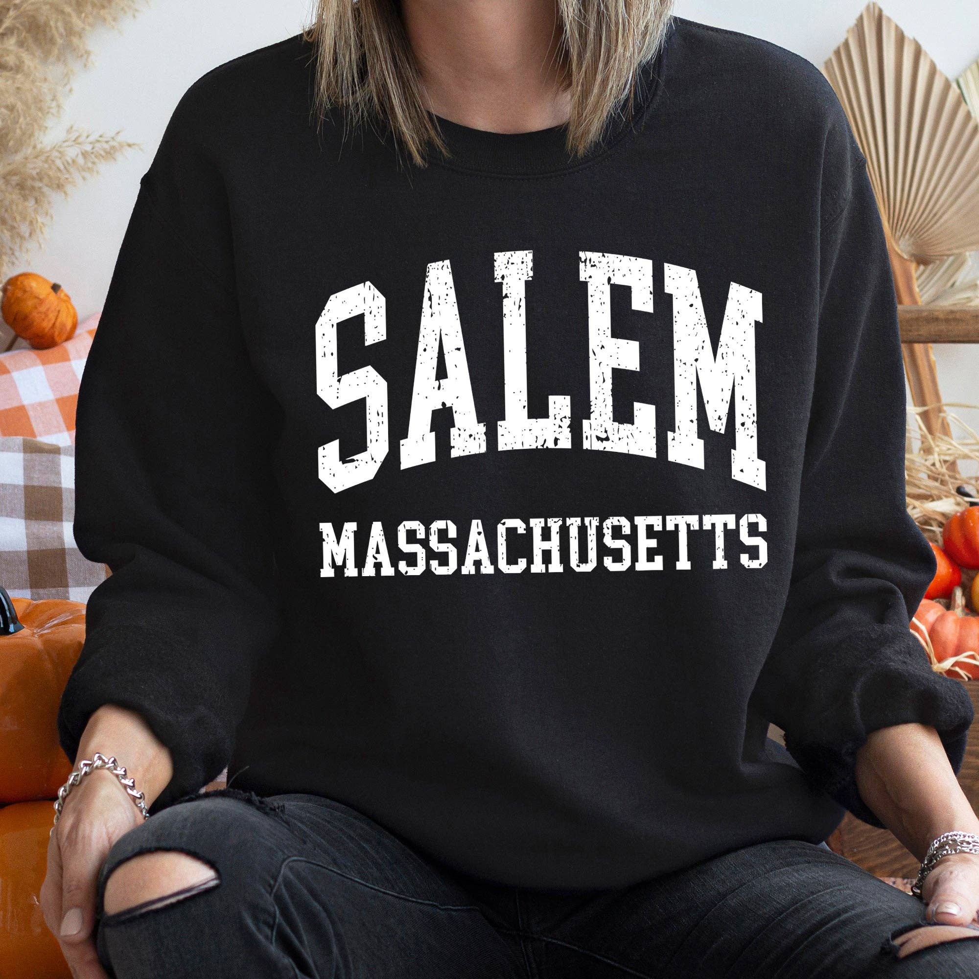 Salem Massachusetts Halloween Sweatshirt T-Shirts, Hoodie | PodTeesHub.com