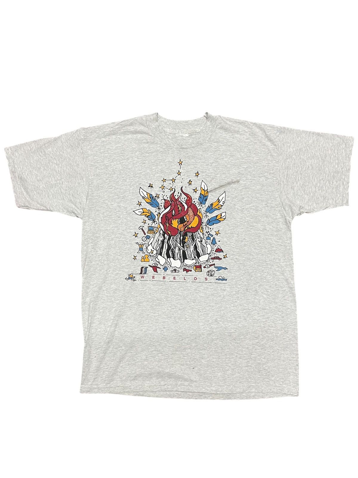 Vintage Offer Me Vtg 90s Webelos Graphic Tee By Fruit Of The Loom Hoodie, Sweatshirt | PodTeesHub.com
