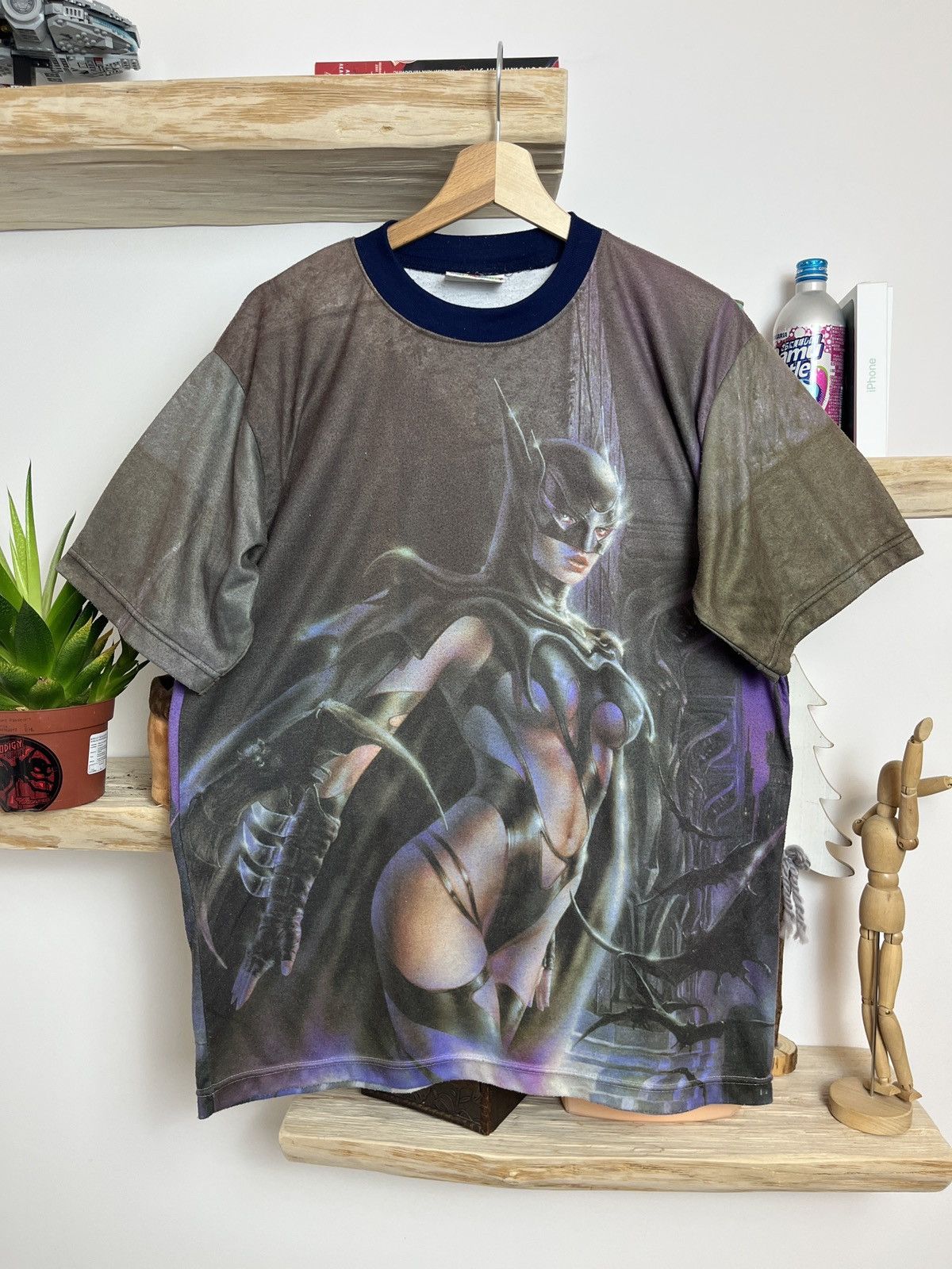 Vintage Catwomen Graphic Movie Tee Very Rare Fullprint Dc Hoodie, Sweatshirt | PodTeesHub.com