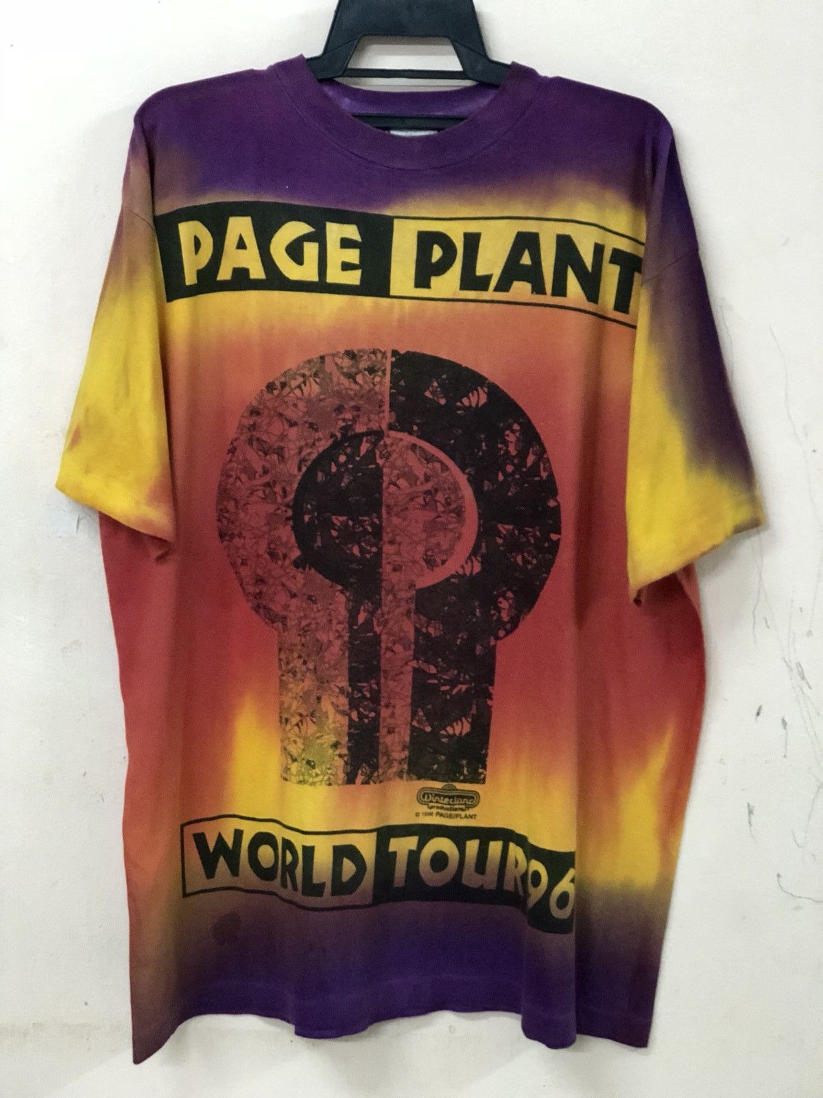 Led Zeppelin X Vintage Vintage 90s Page Plant Led Zeppelin 96 Tour Tee Hoodie, Sweatshirt | PodTeesHub.com