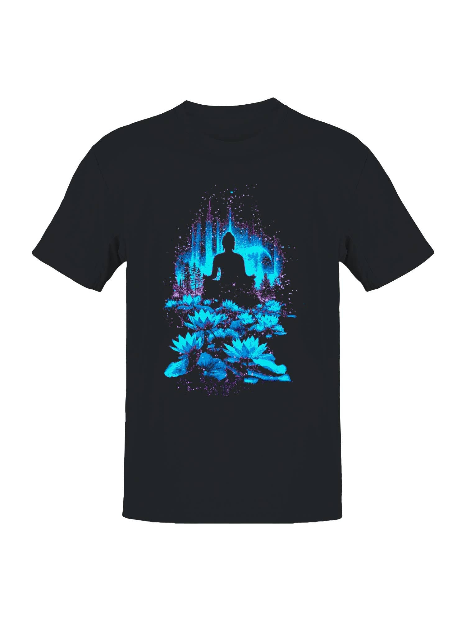 Enlightenment Meditation Lotus Art Men's T-Shirt Hoodie, Sweatshirt | PodTeesHub.com