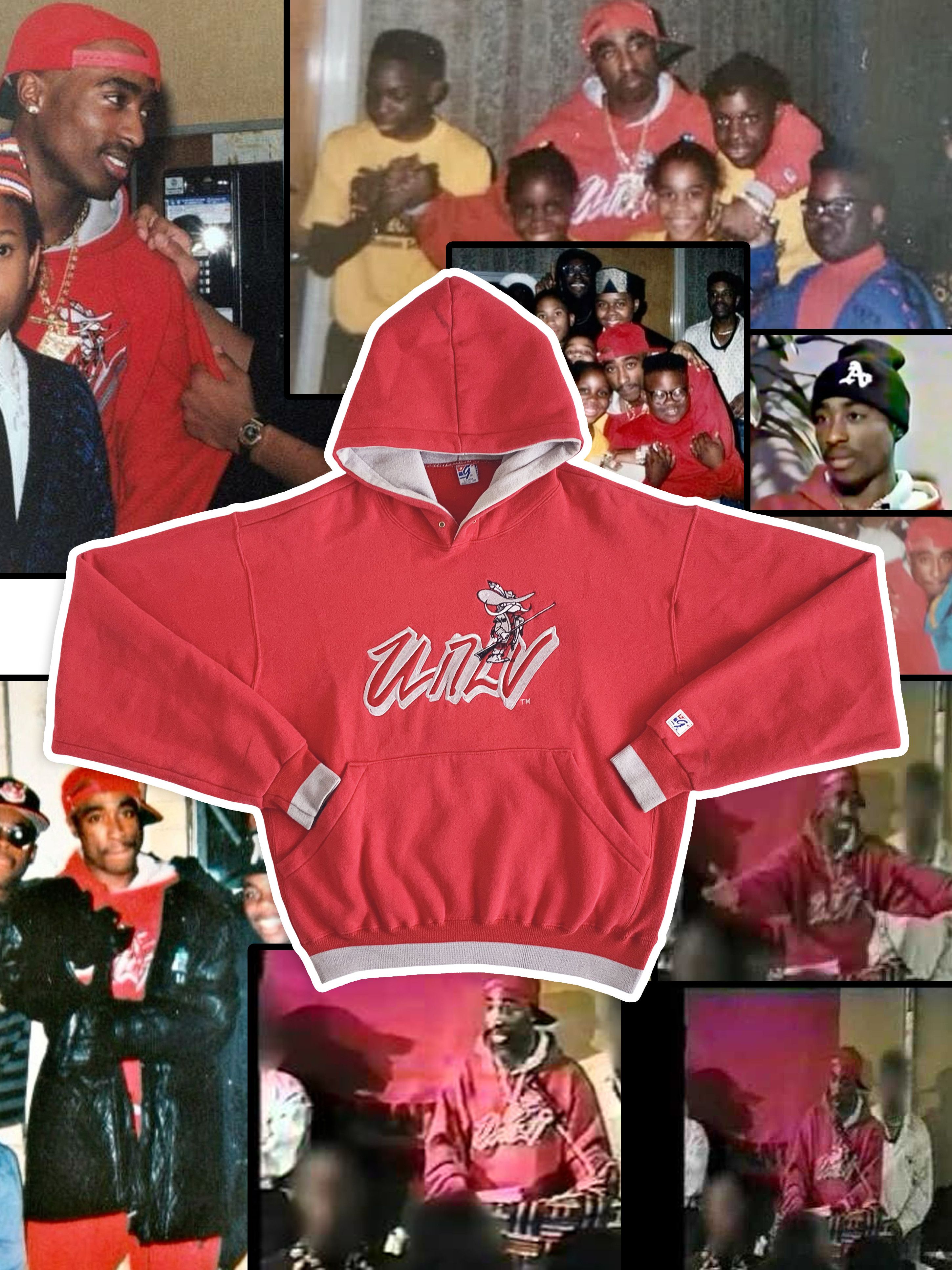 The Game Rare Vintage Unlv Hoodie Runnin Rabels Oversize 2pac Tupac T-Shirts, Sweatshirt | PodTeesHub.com