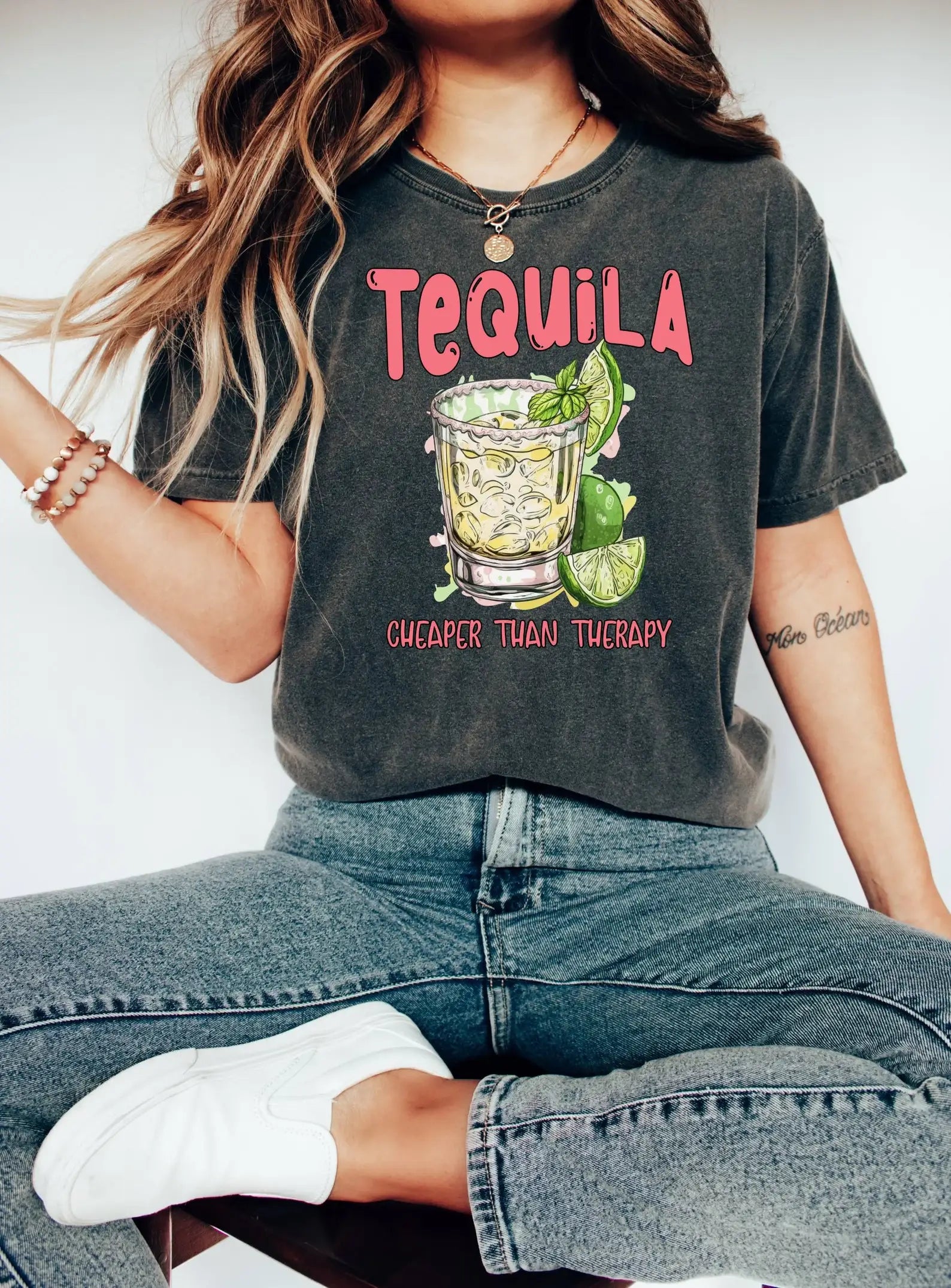 Tequila Cheaper Than Therapy T-Shirt, Cinco De Mayo Shirt Hoodie, Sweatshirt | PodTeesHub.com