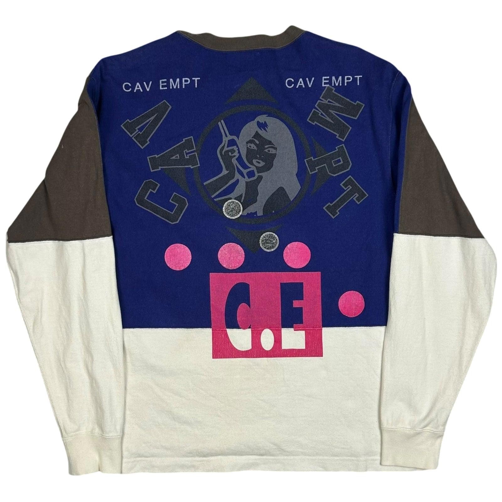 Empt Cav Empt Colour Block Graphic Sweatshirt Fits S M T-Shirts, Hoodie | PodTeesHub.com