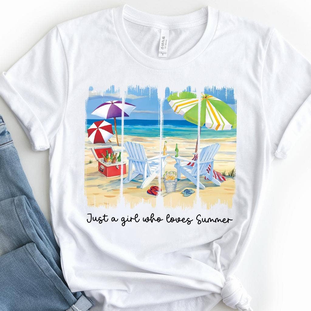 Retro Beach Girl Summer Vibes Shirt Hoodie, Sweatshirt | PodTeesHub.com