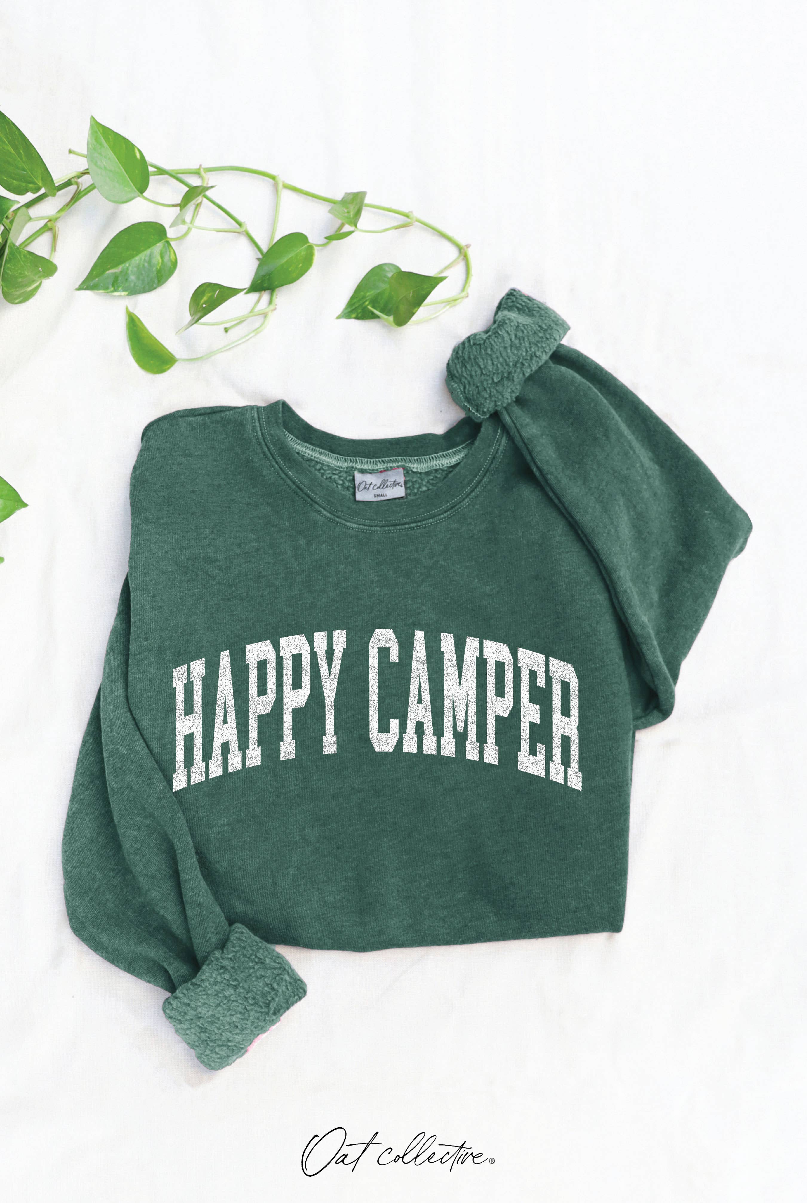 Happy Camper  Mineral Graphic Sweatshirt T-Shirts, Hoodie | PodTeesHub.com