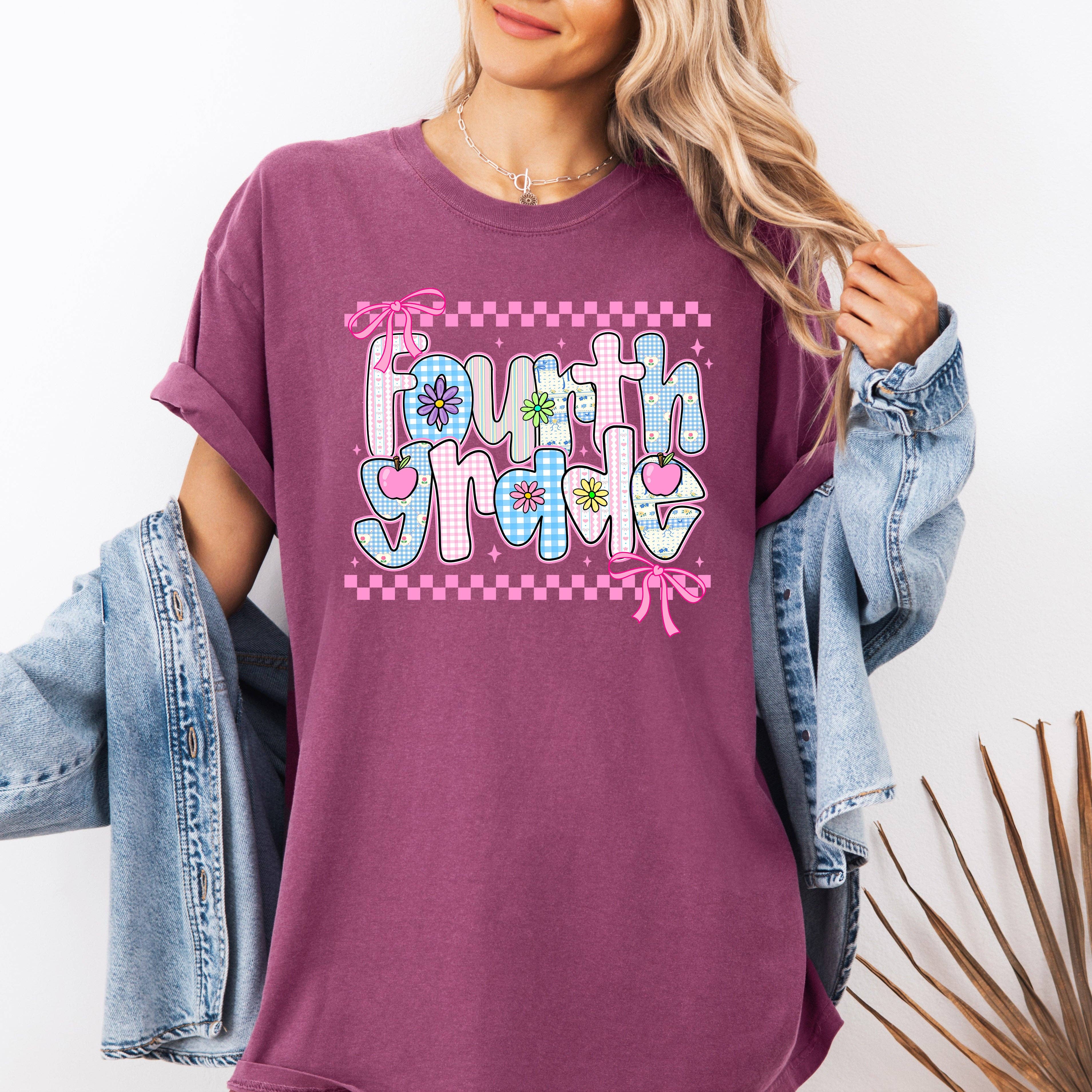 Fourth Grade Teacher, Back To School T-Shirt Hoodie, Sweatshirt | PodTeesHub.com