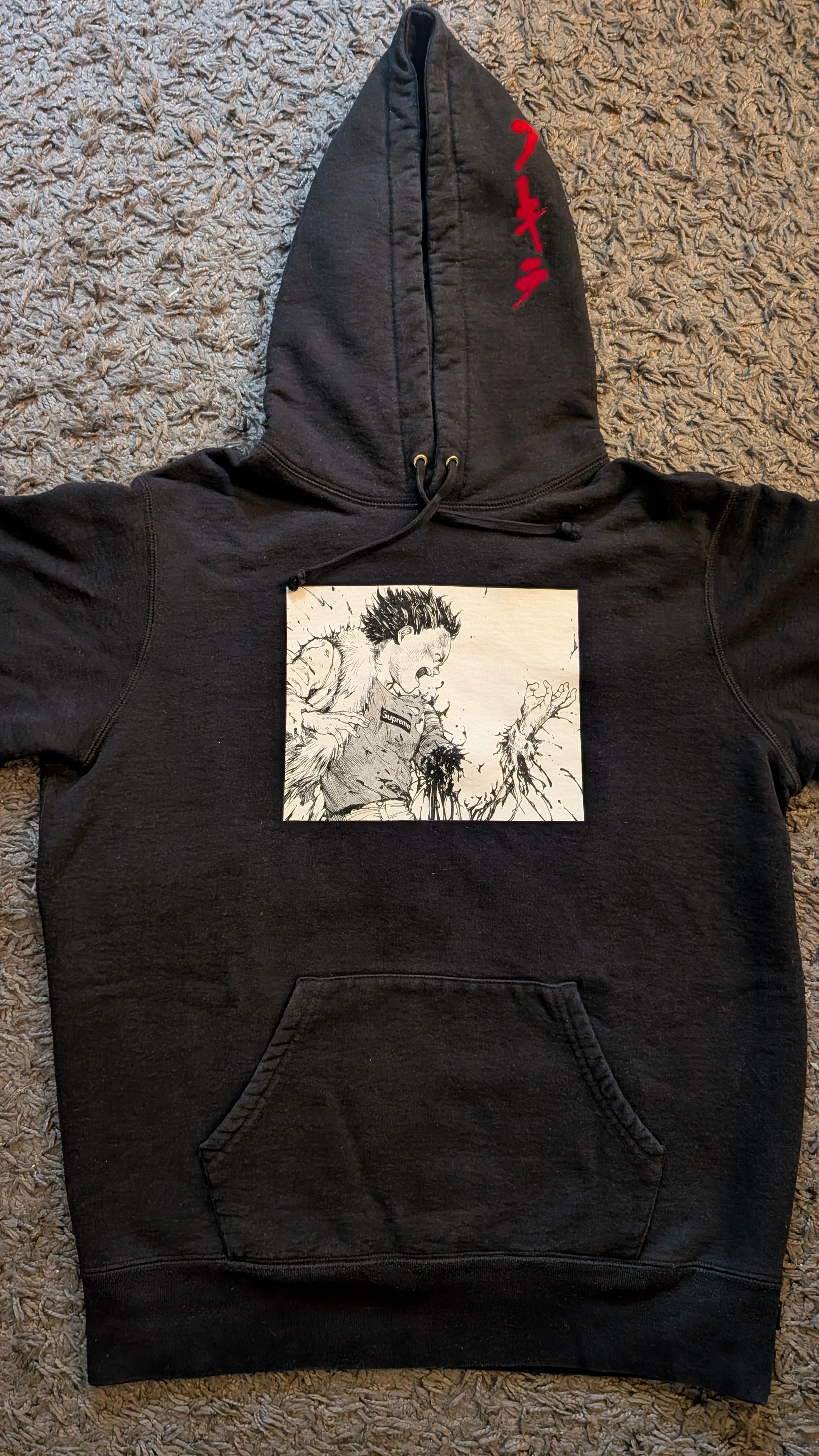 Akira Arm Hooded Sweatshirt Black Us M T-Shirts, Hoodie | PodTeesHub.com