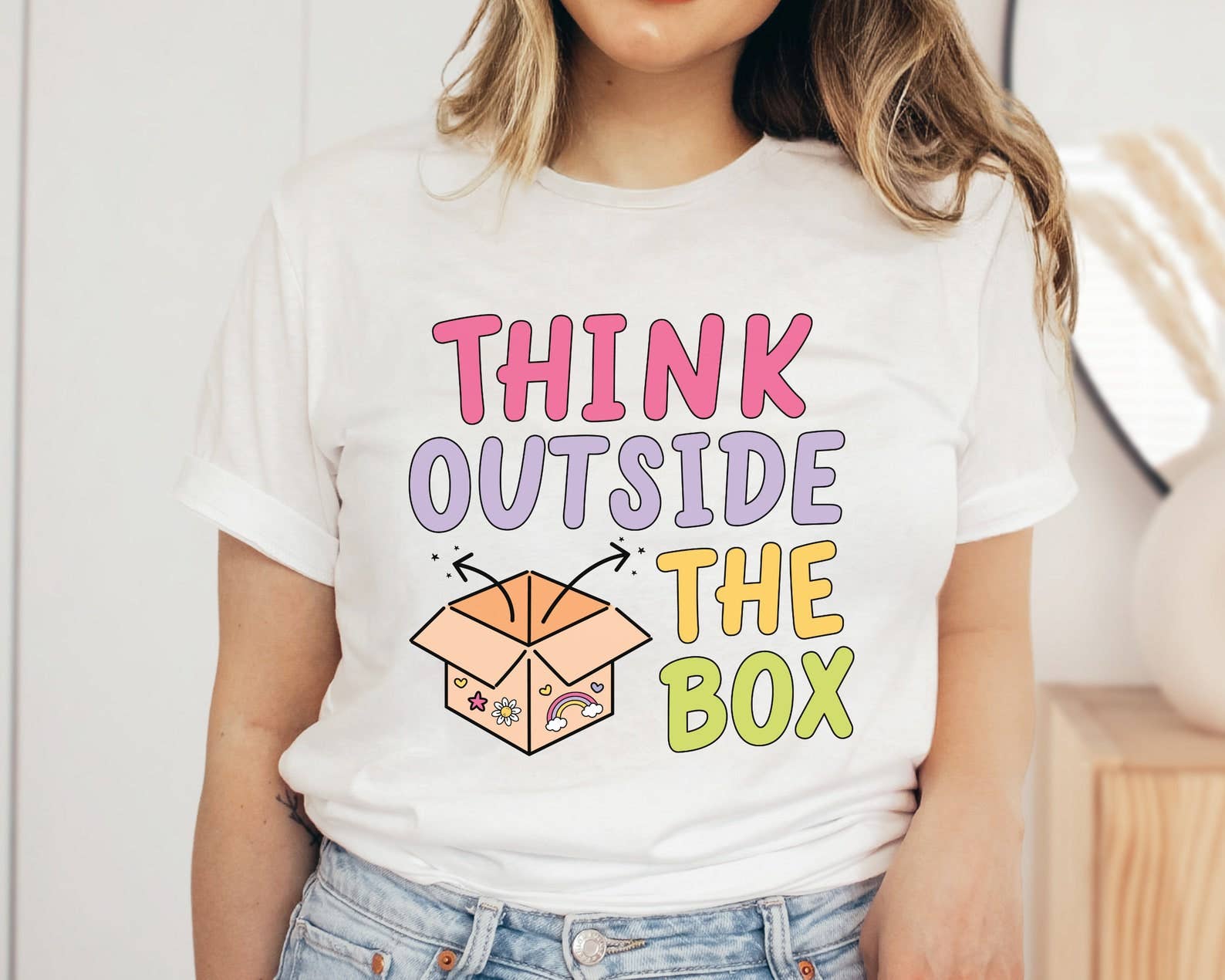 Think Outside the Box T-Shirt Hoodie, Sweatshirt | PodTeesHub.com