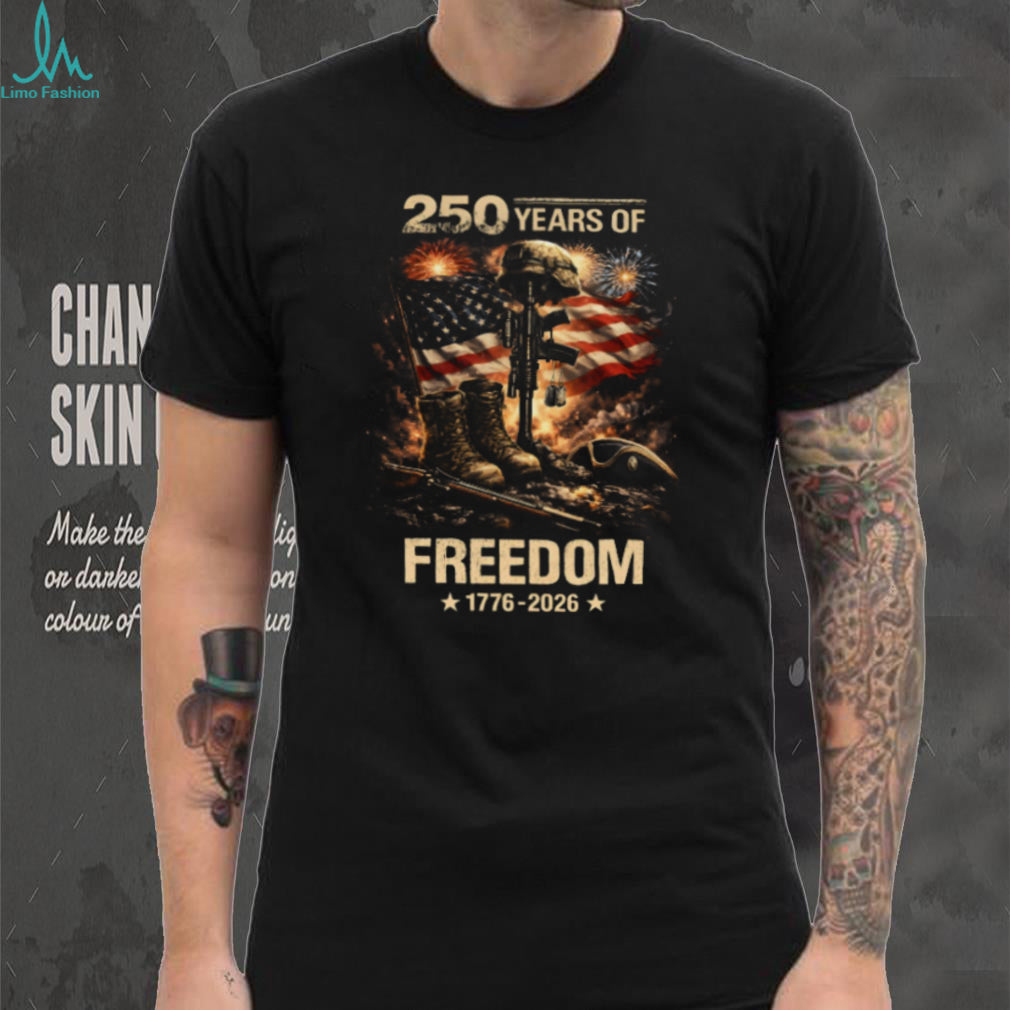 250 Years Of Freedom 1776 Military Veterans Shirt
