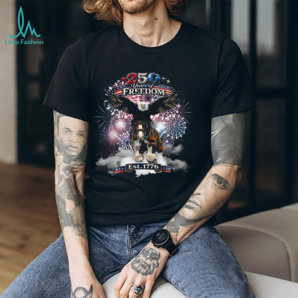 250 Years of Freedom American Eagle Horse Shirt 1776 Patriotic Shirt