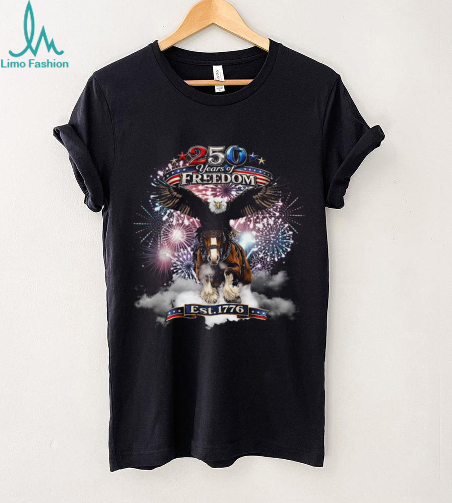 250 Years of Freedom American Eagle Horse Shirt 1776 Patriotic Shirt