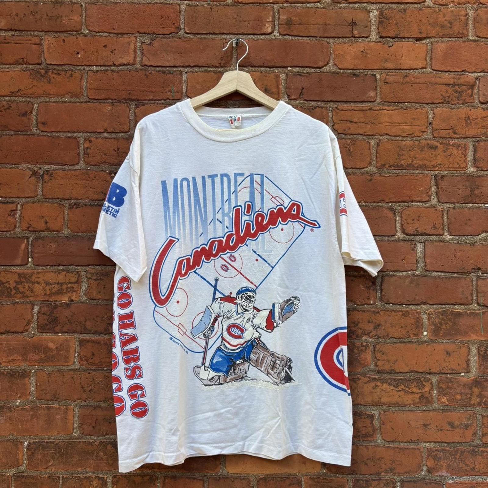 Other Vintage Montreal Canadiens Bulletin All Over Print T Shirt Hoodie, Sweatshirt | PodTeesHub.com