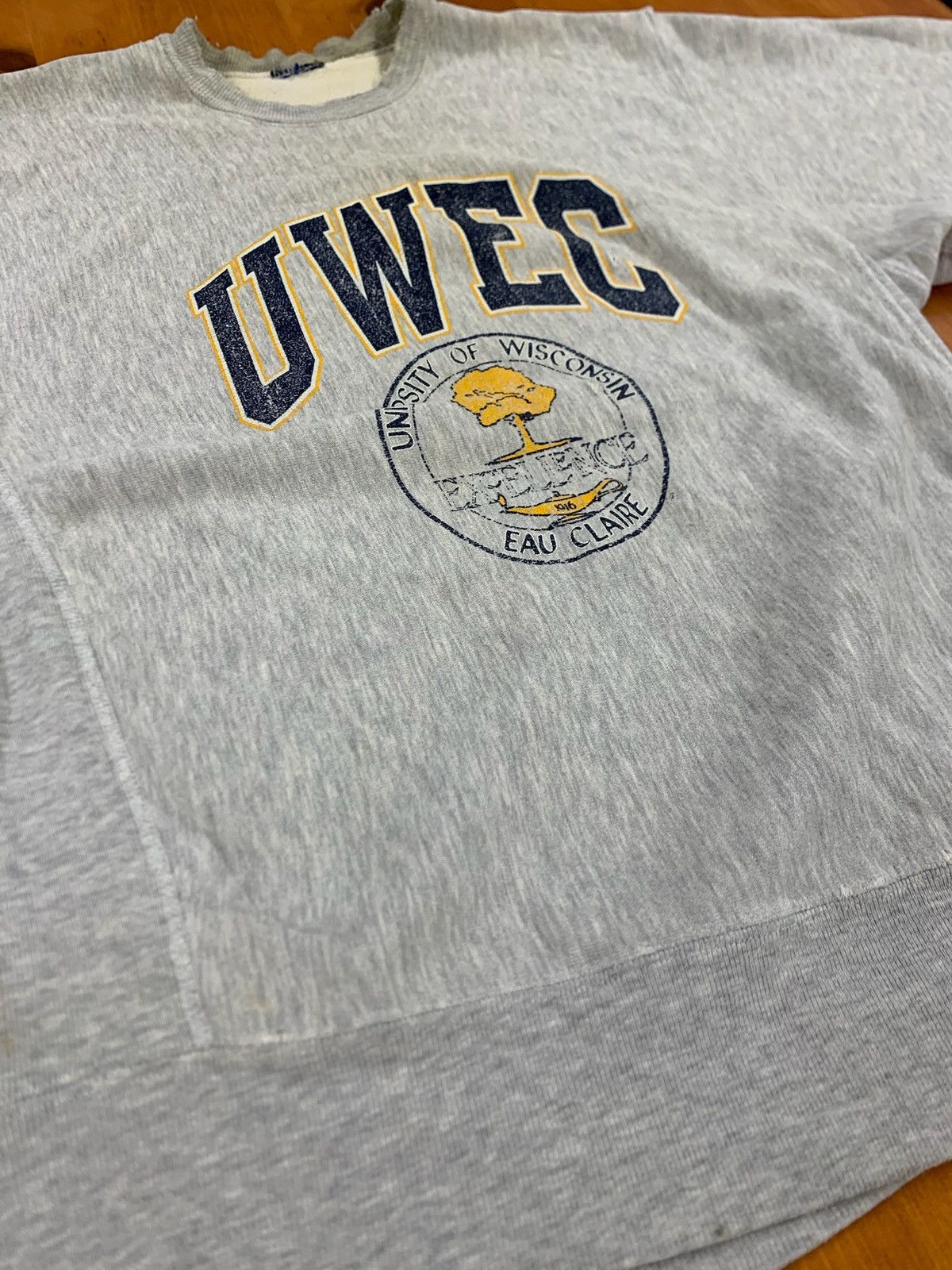 Vintage Crewneck Distressed Uw Eau Claire Crewneck T-Shirts, Hoodie, Sweatshirt | PodTeesHub.com