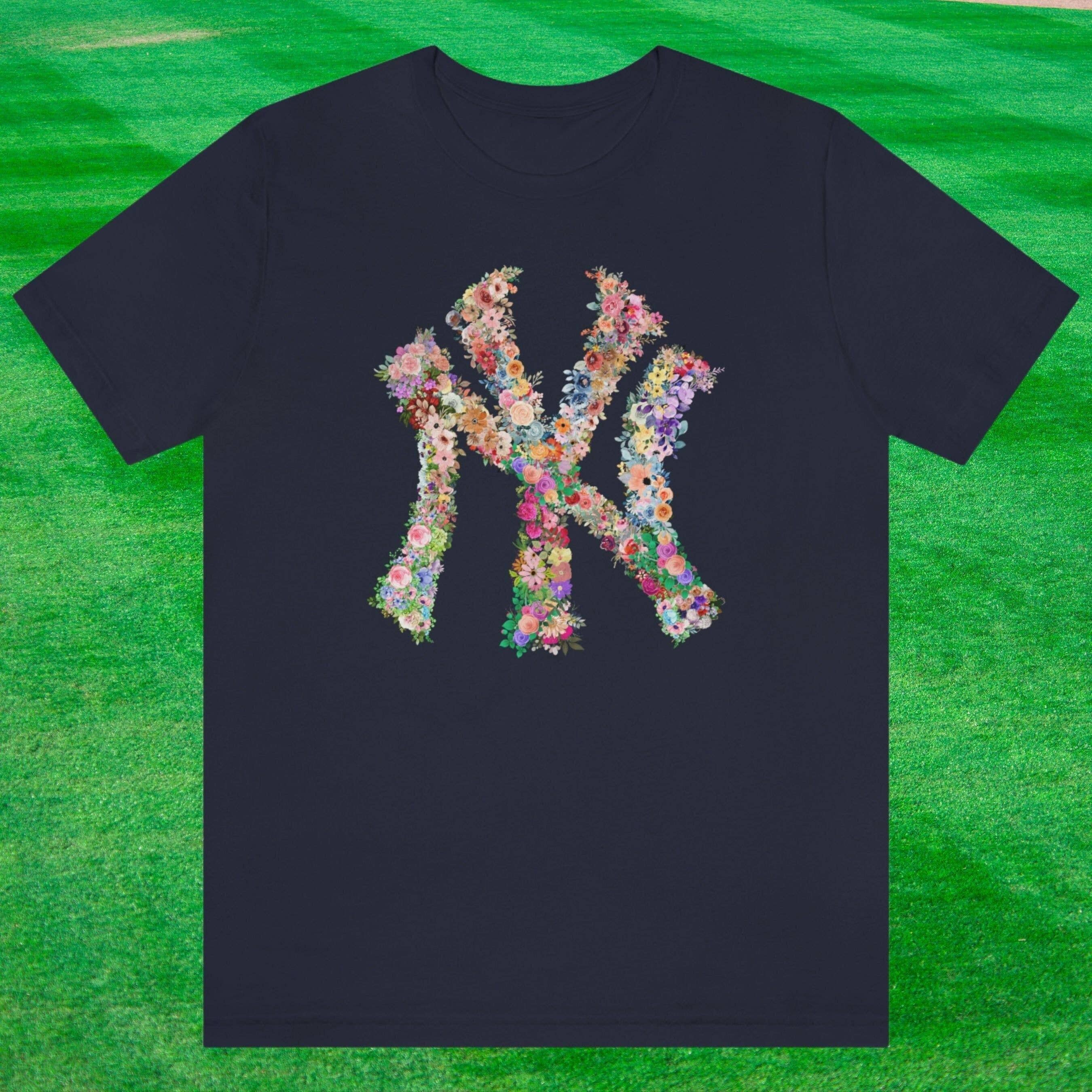 New York Flower Baseball Fan Shirt - Nyc Yankees Apparel Hoodie, Sweatshirt | PodTeesHub.com