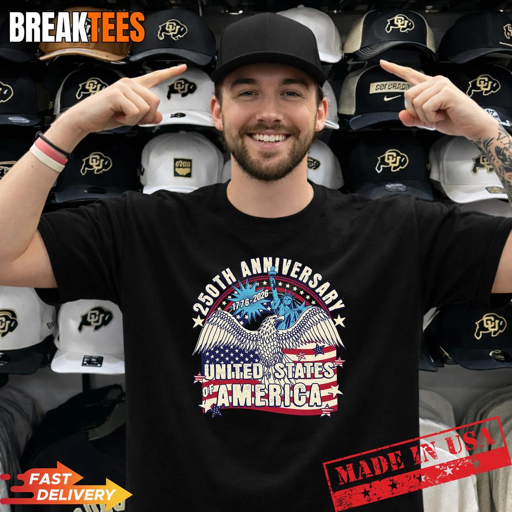 250th Anniversary USA Flag Patriotic 4th July T-Shirt