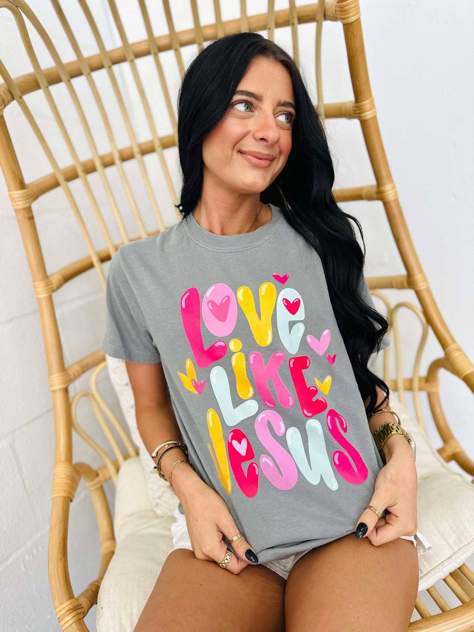 Love Like Jesus Bubble Graphic Tee Hoodie, Sweatshirt | PodTeesHub.com